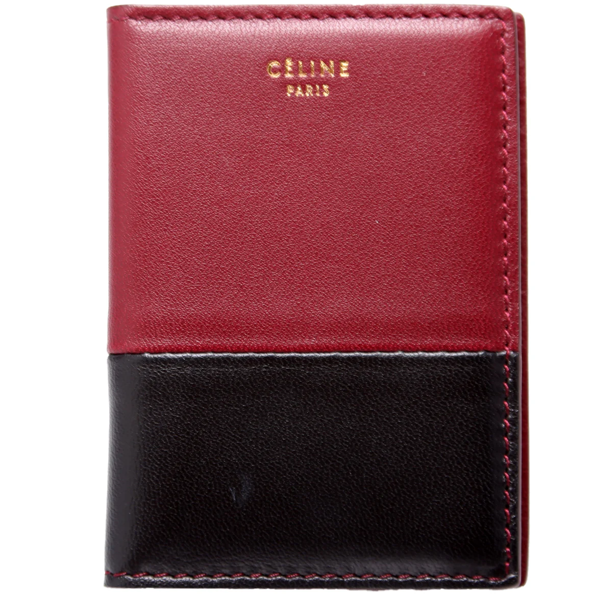 Bicolor Leather Card Holder