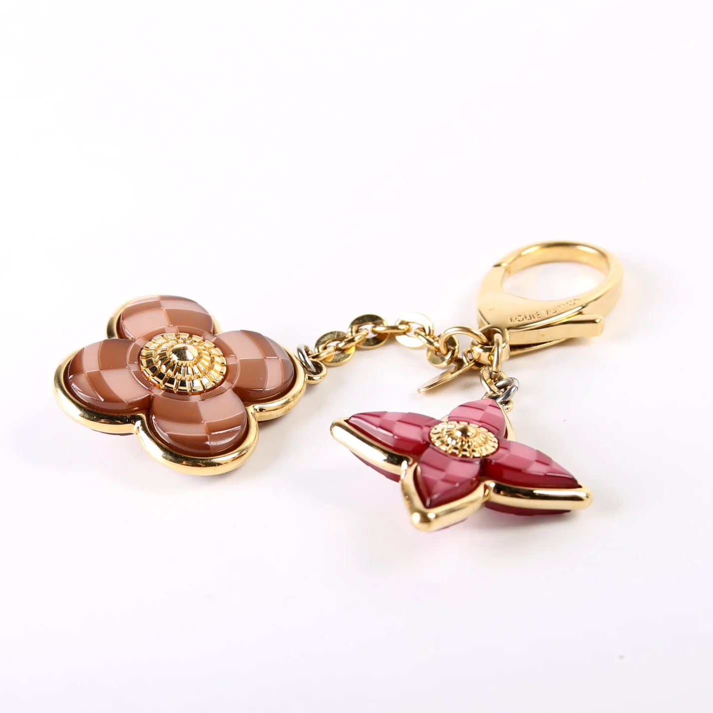 Bijoux Sac Mosaic Bag Charm Gold/Pink - Image 2