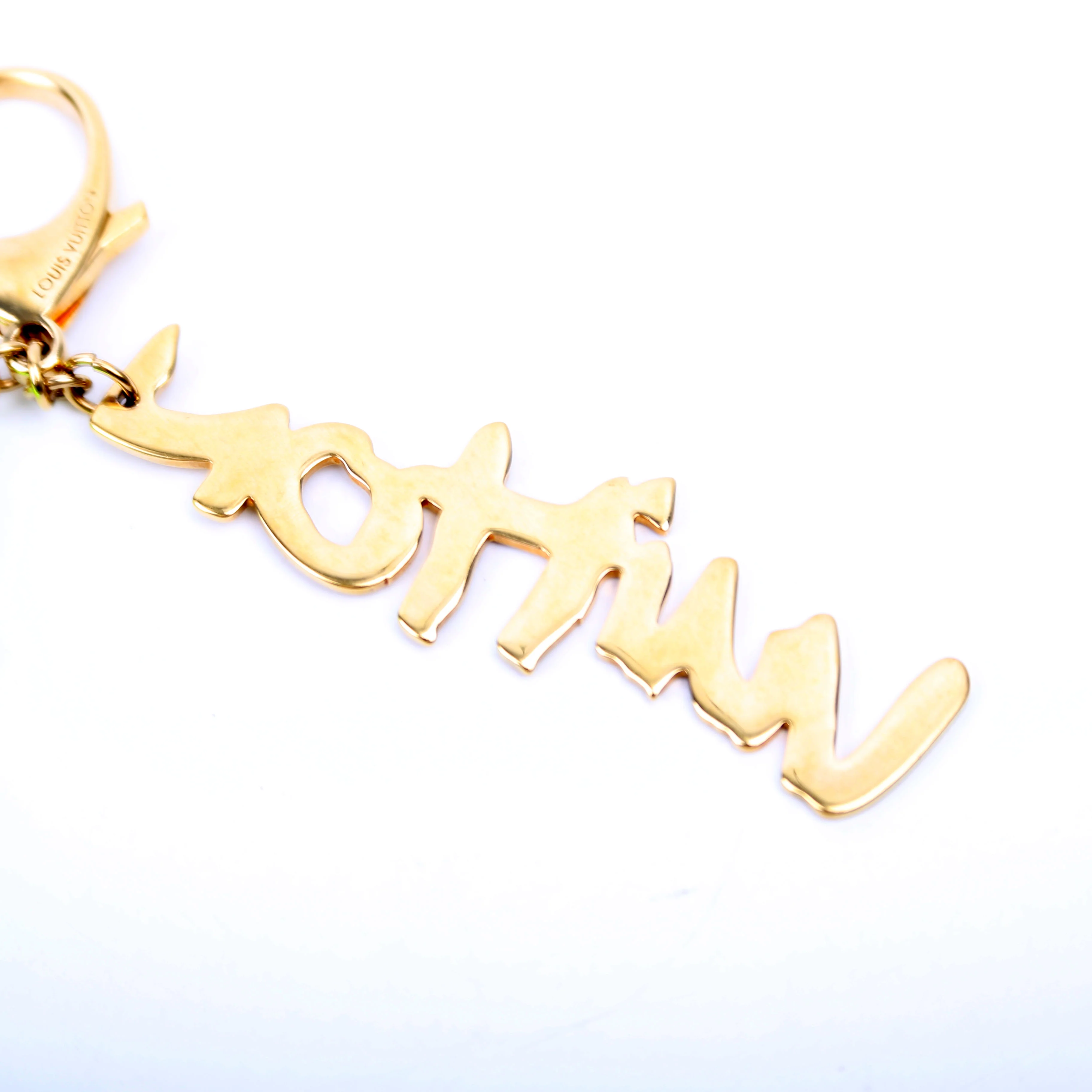 Bijoux Sac Graffiti Bag Charm Gold/Green - Image 5