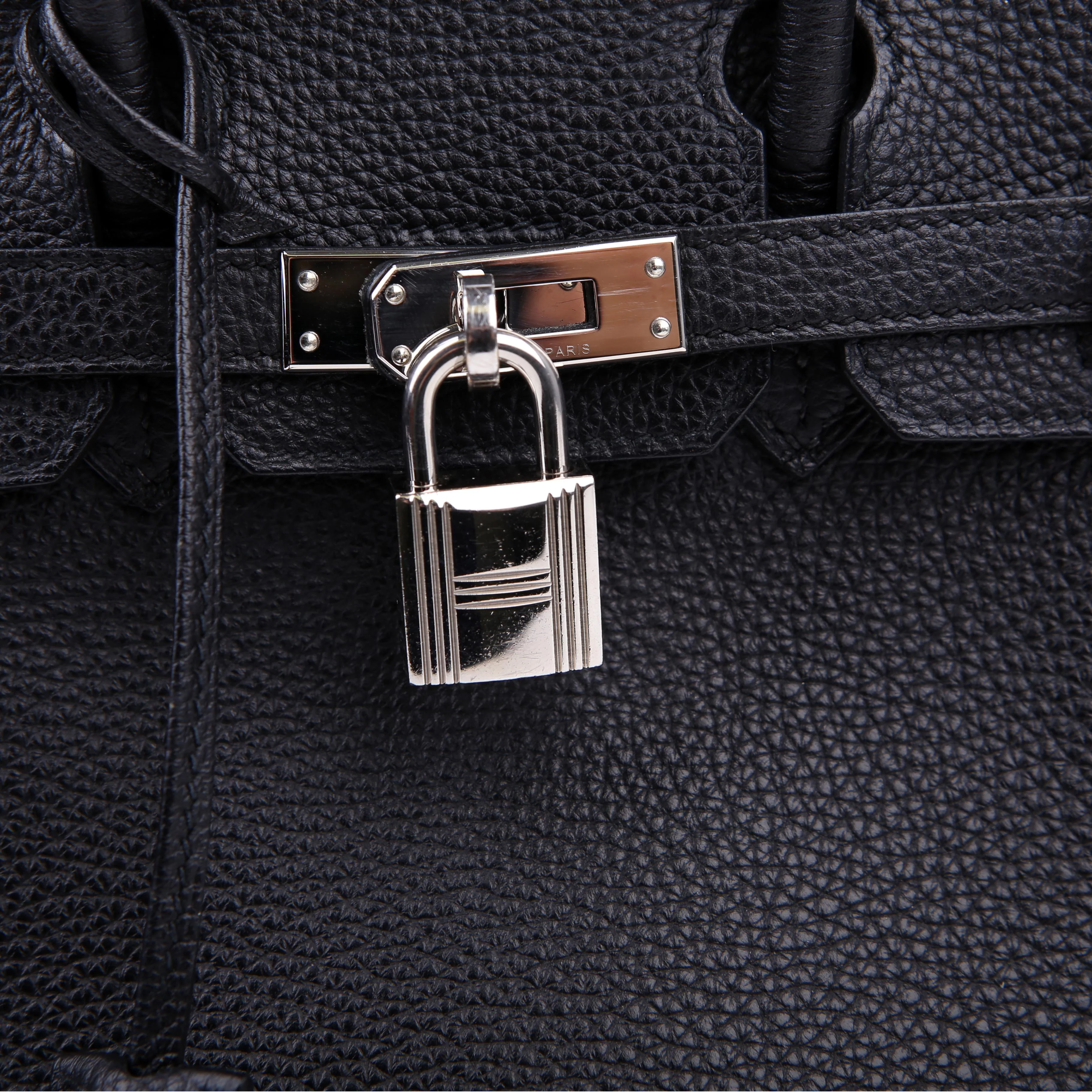 Birkin 25 Togo 2016 Black/Palladium - Image 12