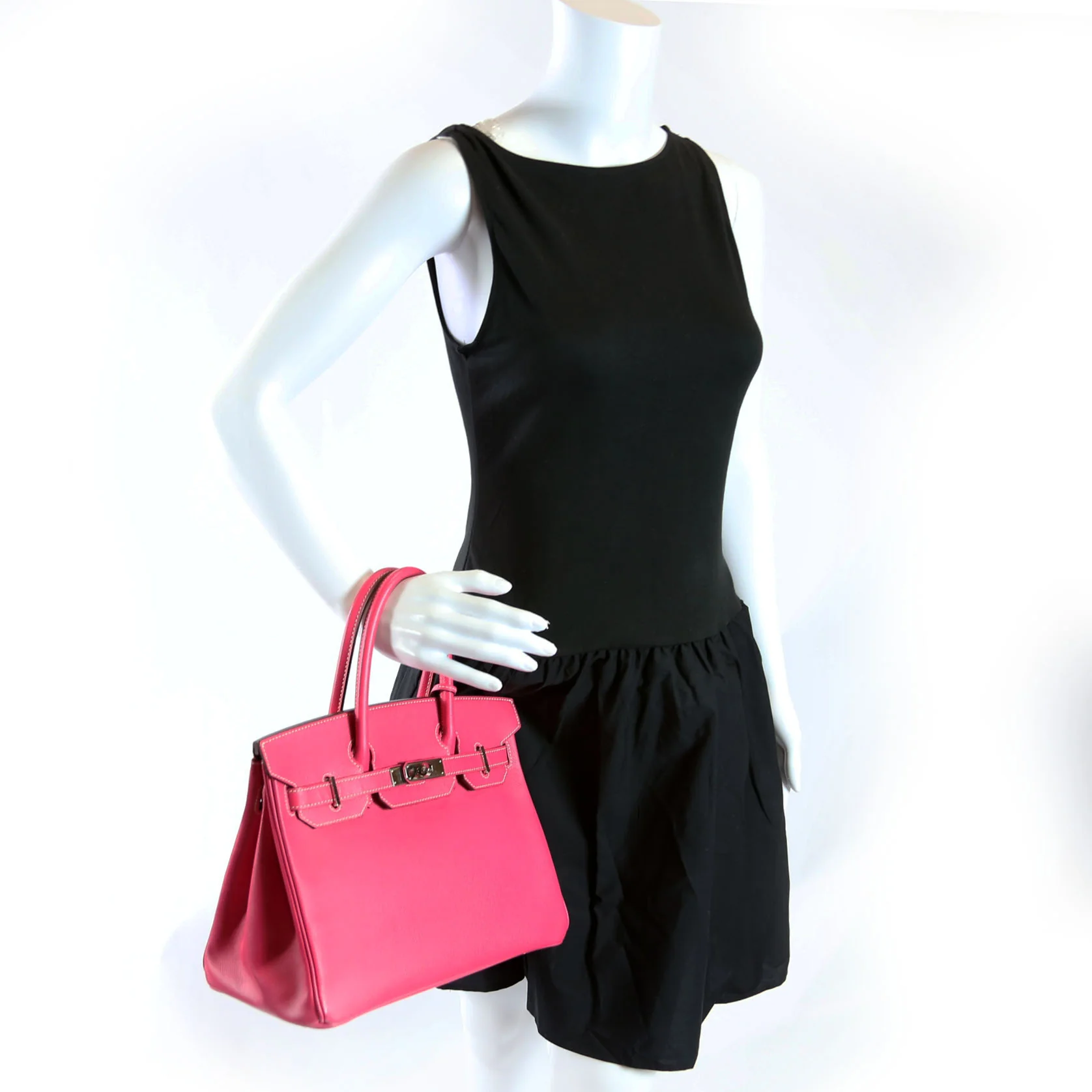 Birkin 30 Epsom 2013 Pink - Image 15