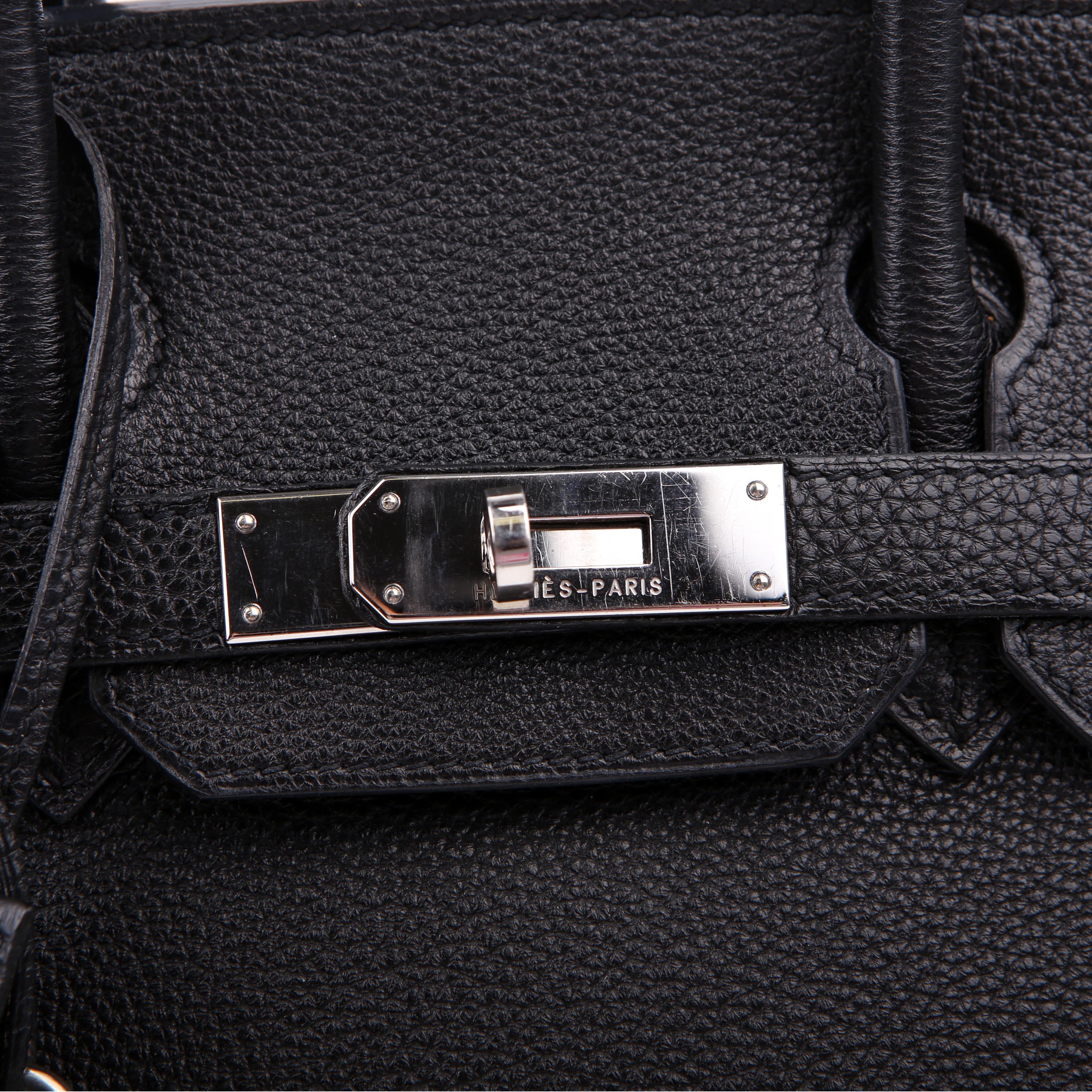 Birkin 30 Togo 2007 Black/Palladium - Image 12