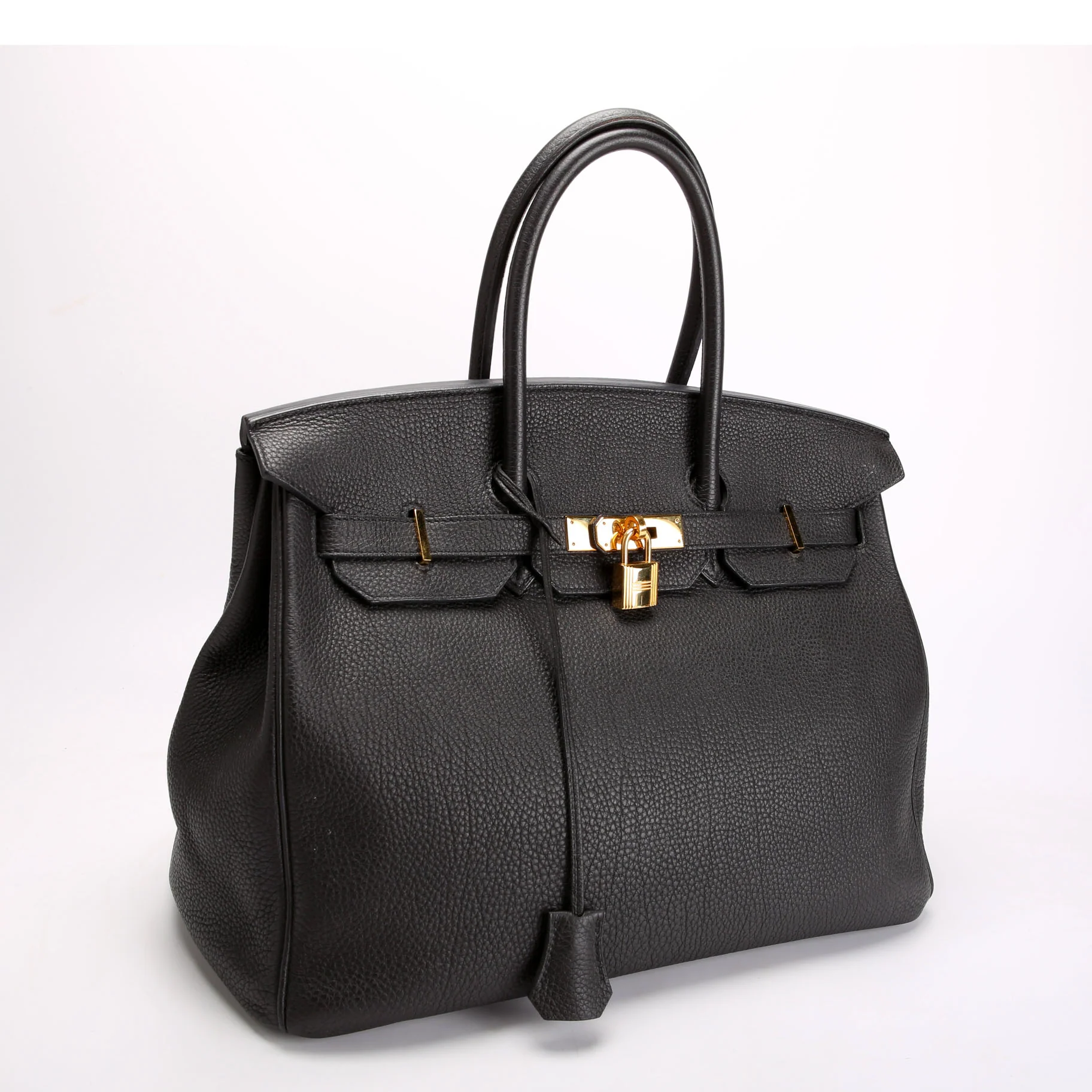 Birkin 35 Clemence 2014 Black - Image 2