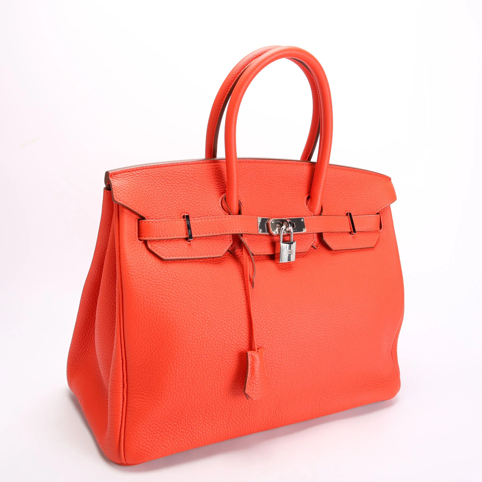 Birkin 35 Clemence Orange - Image 2
