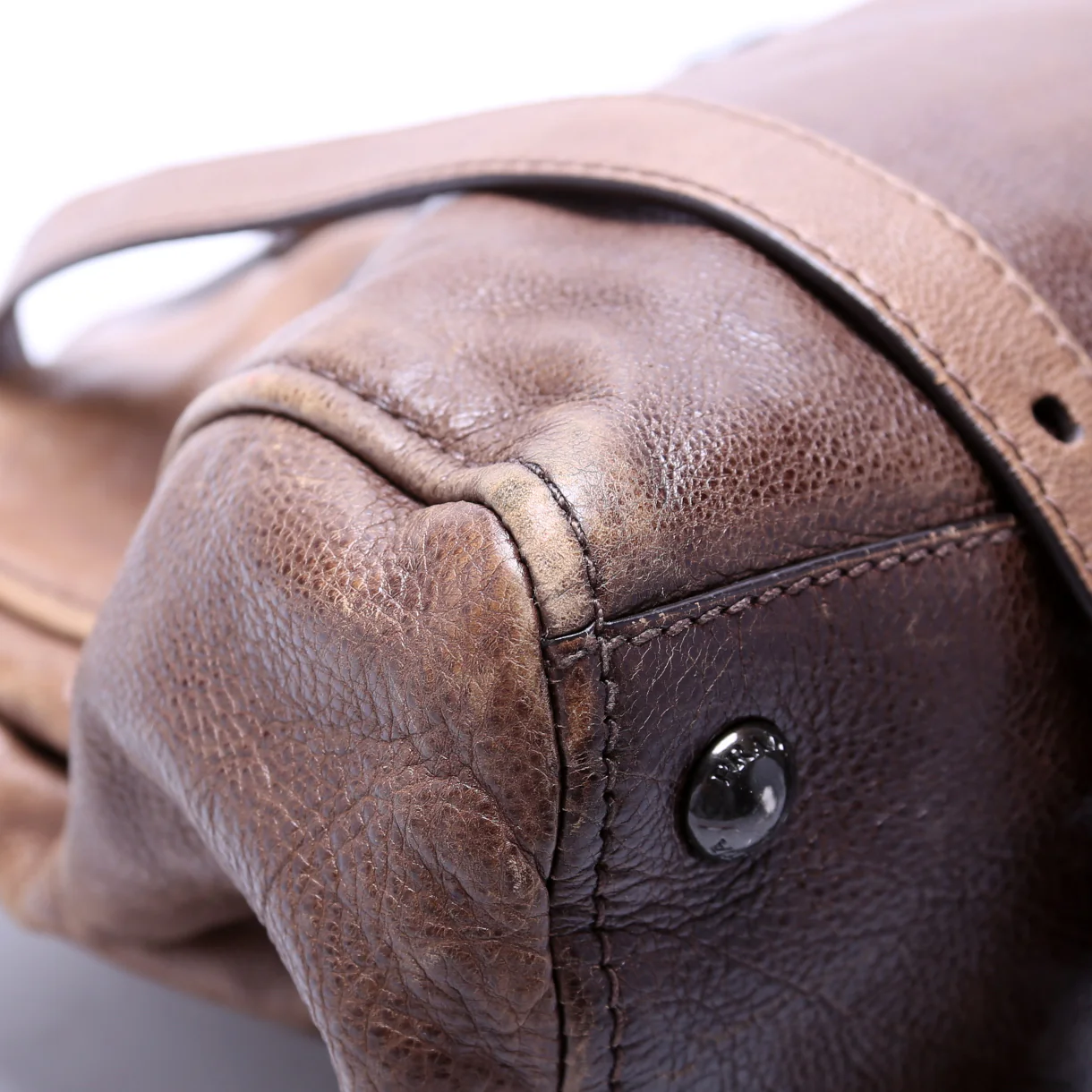 BL0739 Glace Calfskin Top Handle Satchel - Image 6
