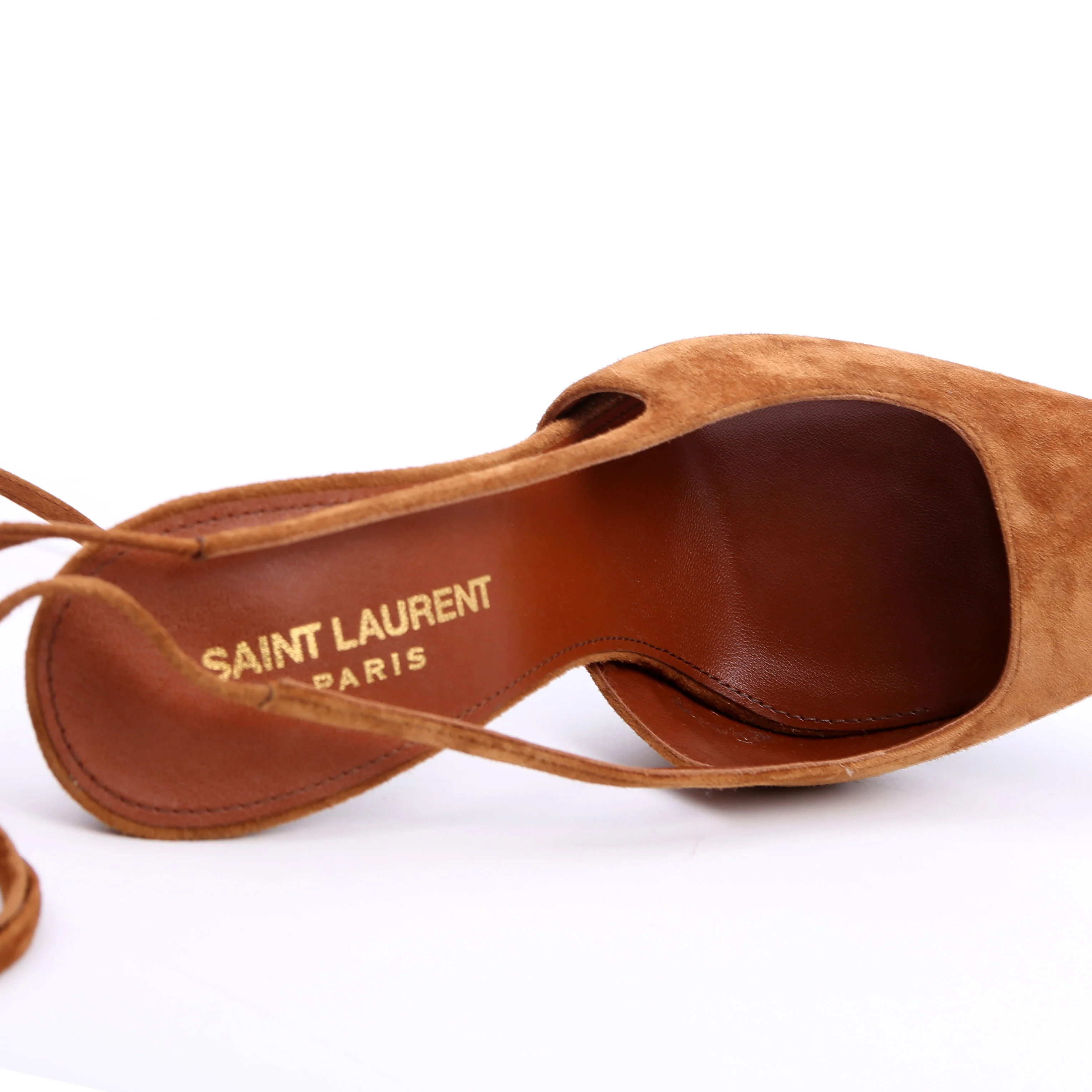 Blade 105 Slingback Suede Heels Size 38 Brown - Image 8