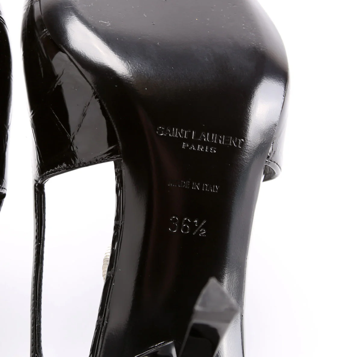 Blake Slingback Crocodile Size 36.5 Black - Image 9
