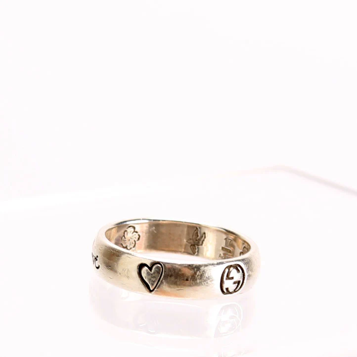Blind For Love 5MM Band Ring Size 8 925 - Image 2