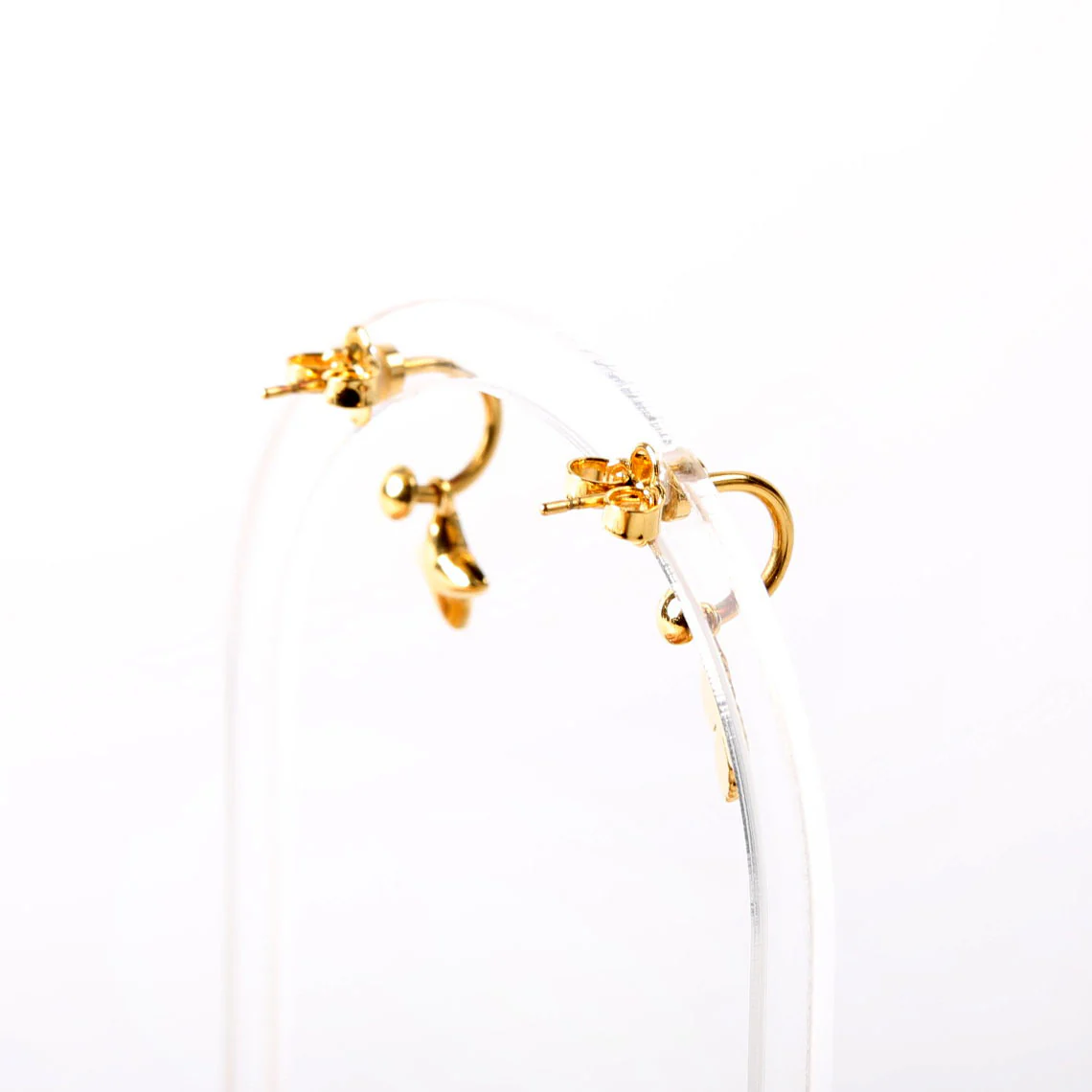 Blooming Strass Earrings Gold - Image 4