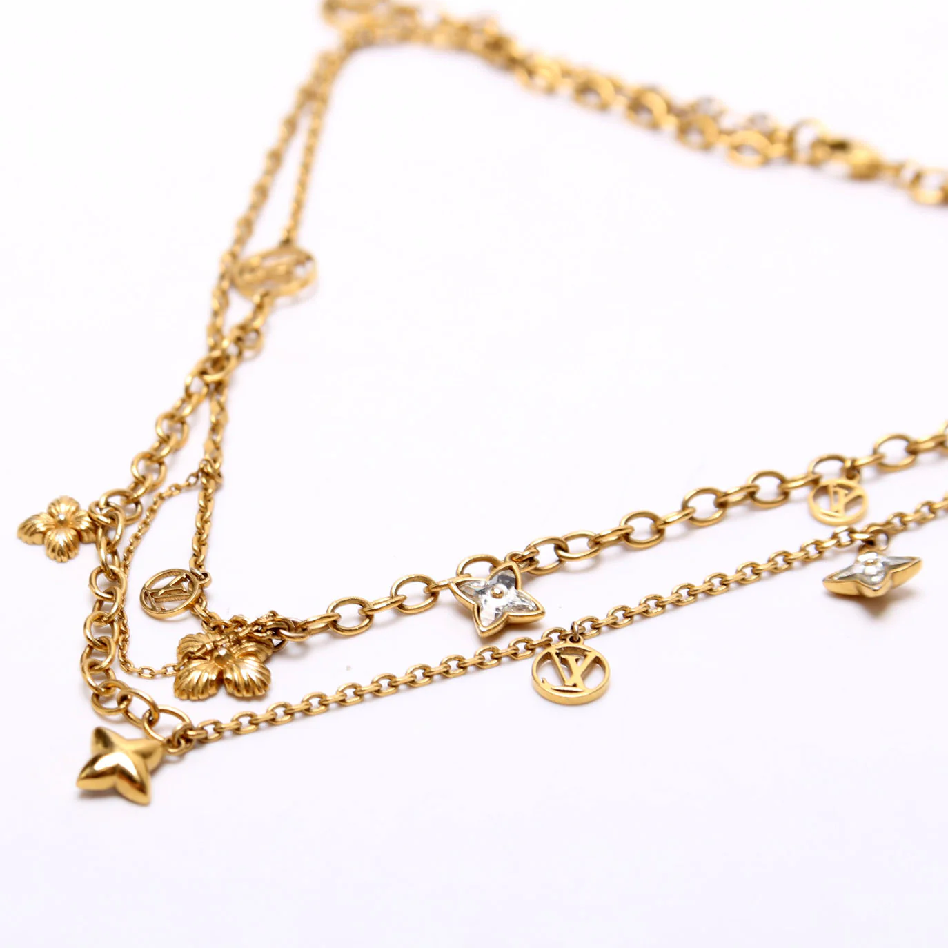 Blooming Strass Necklace Gold - Image 4