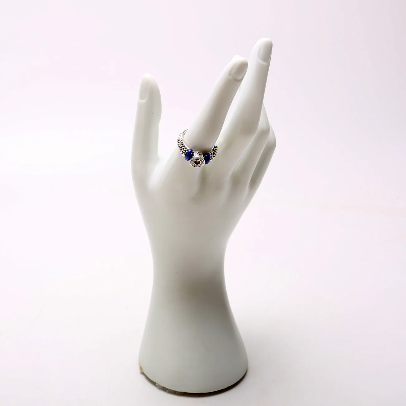 Blue Caviar Circle Diamond/Ceramic/925 Size 8 - Image 5