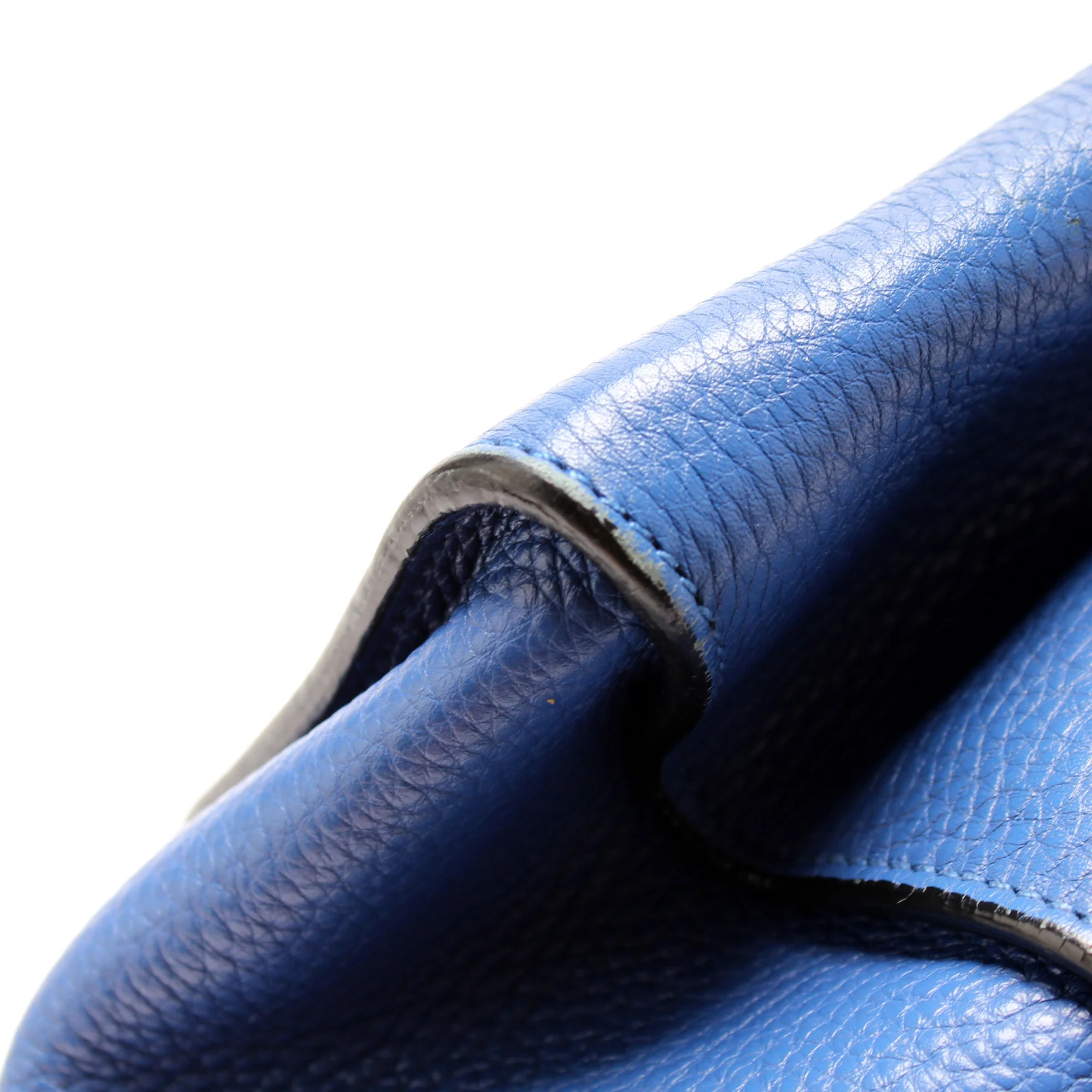 BN2693 Vitello Daino Tote Blue - Image 5