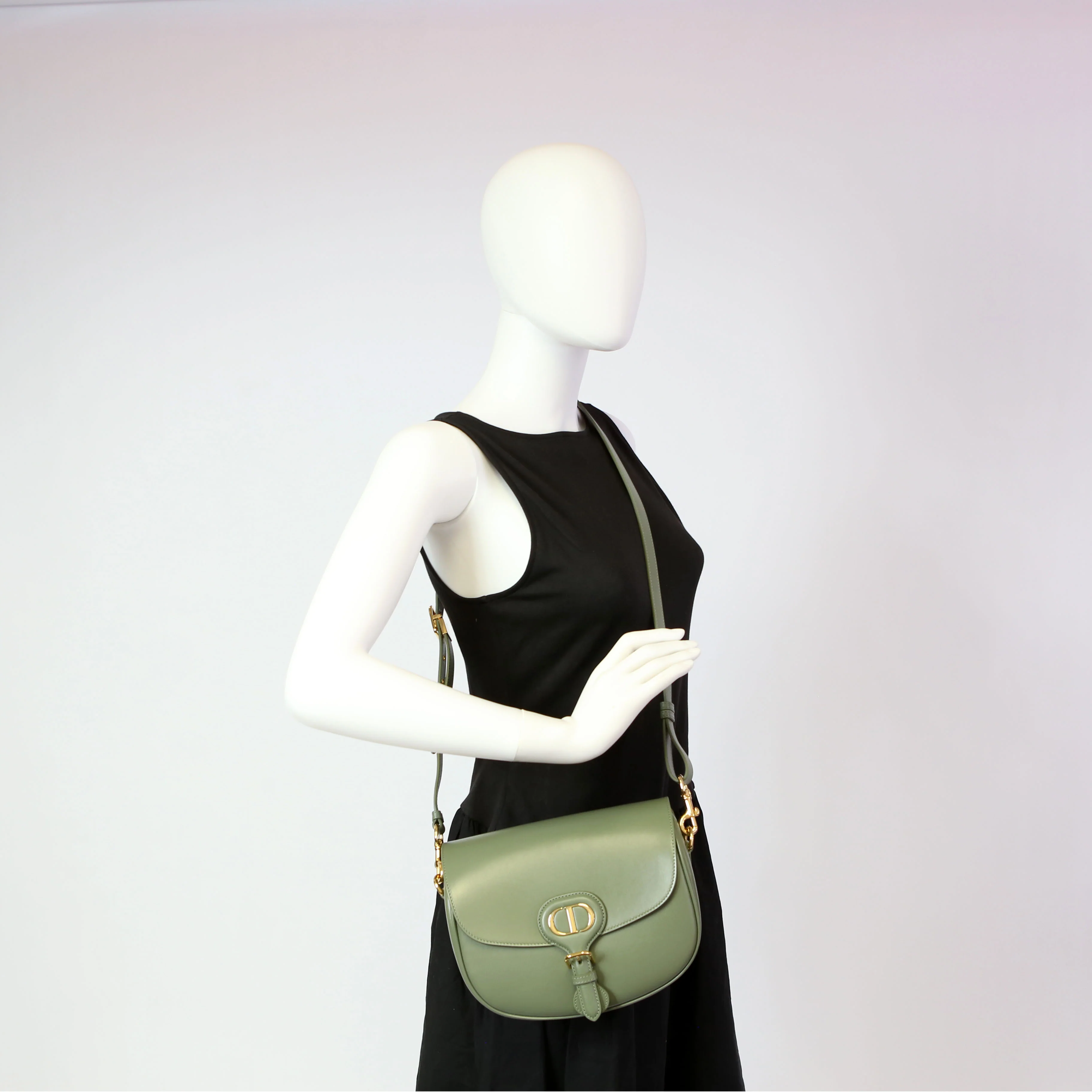 Bobby Bag Medium Calfskin Green - Image 13