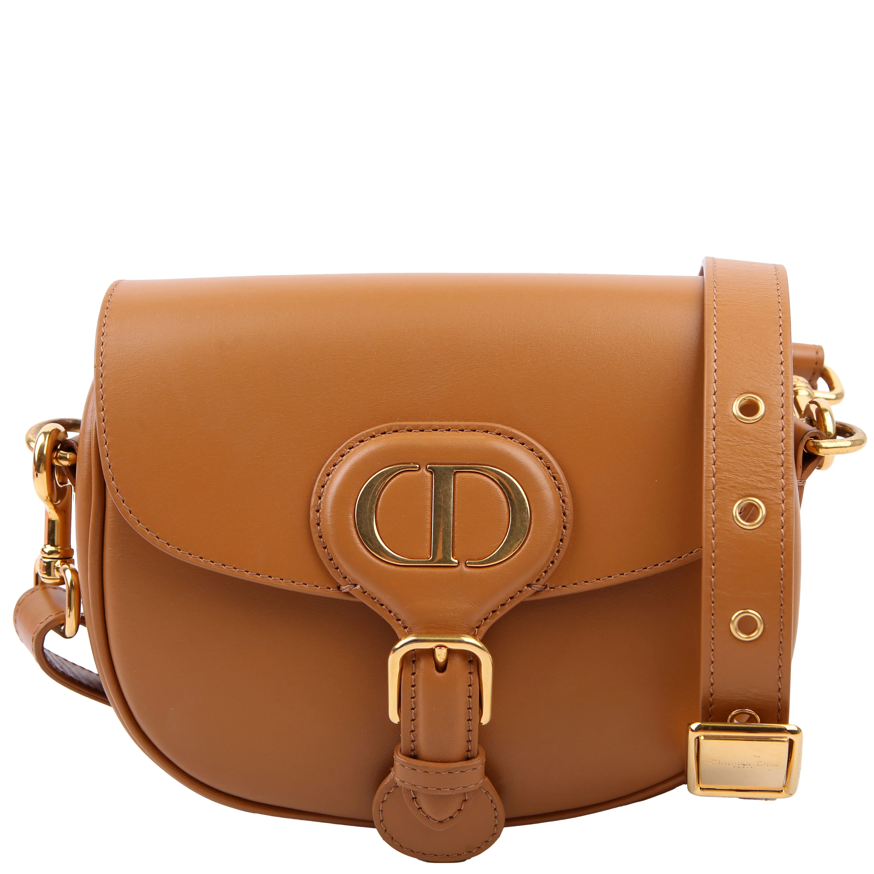Bobby Bag Small Grained Calfskin Brown
