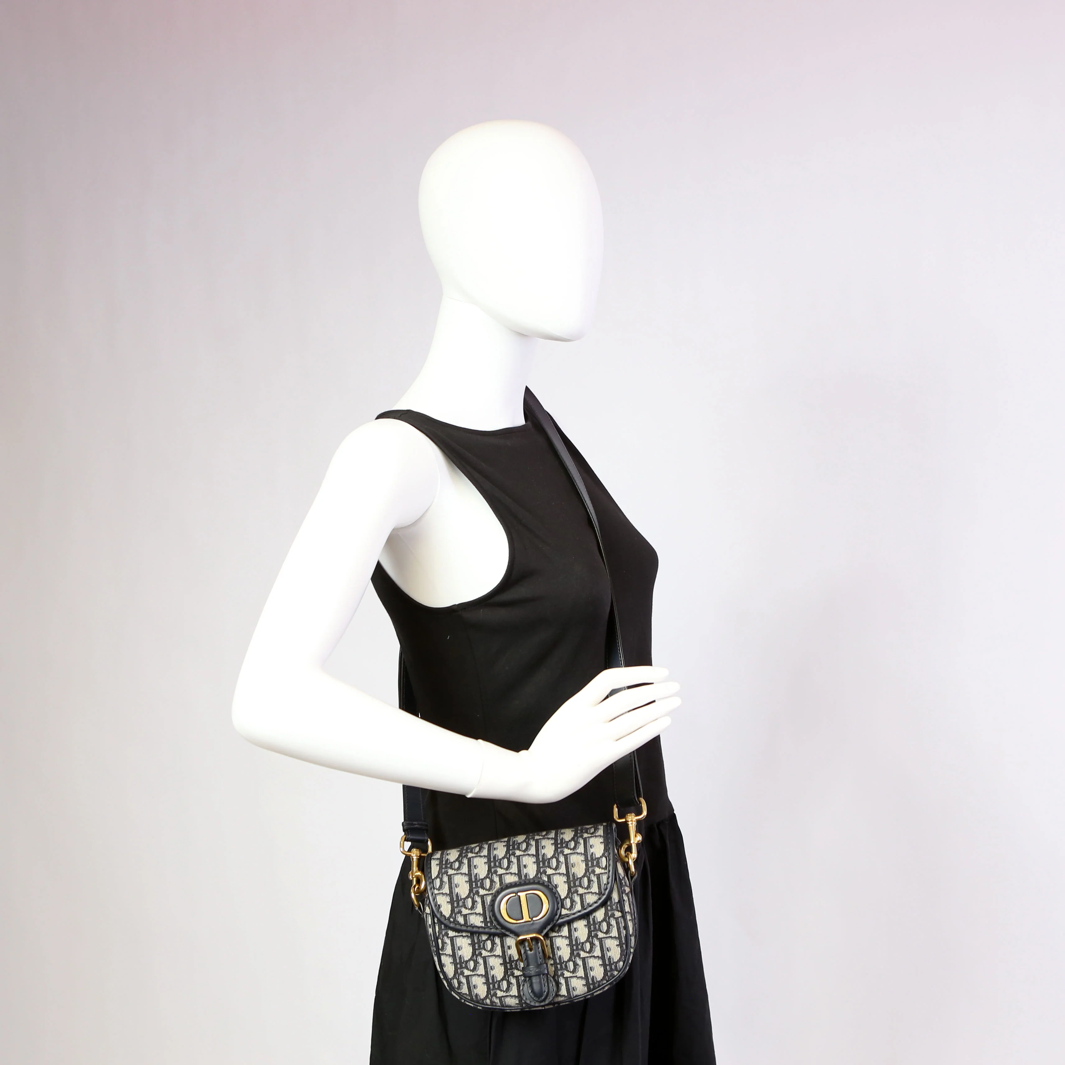 Bobby Bag Small Oblique Navy - Image 12