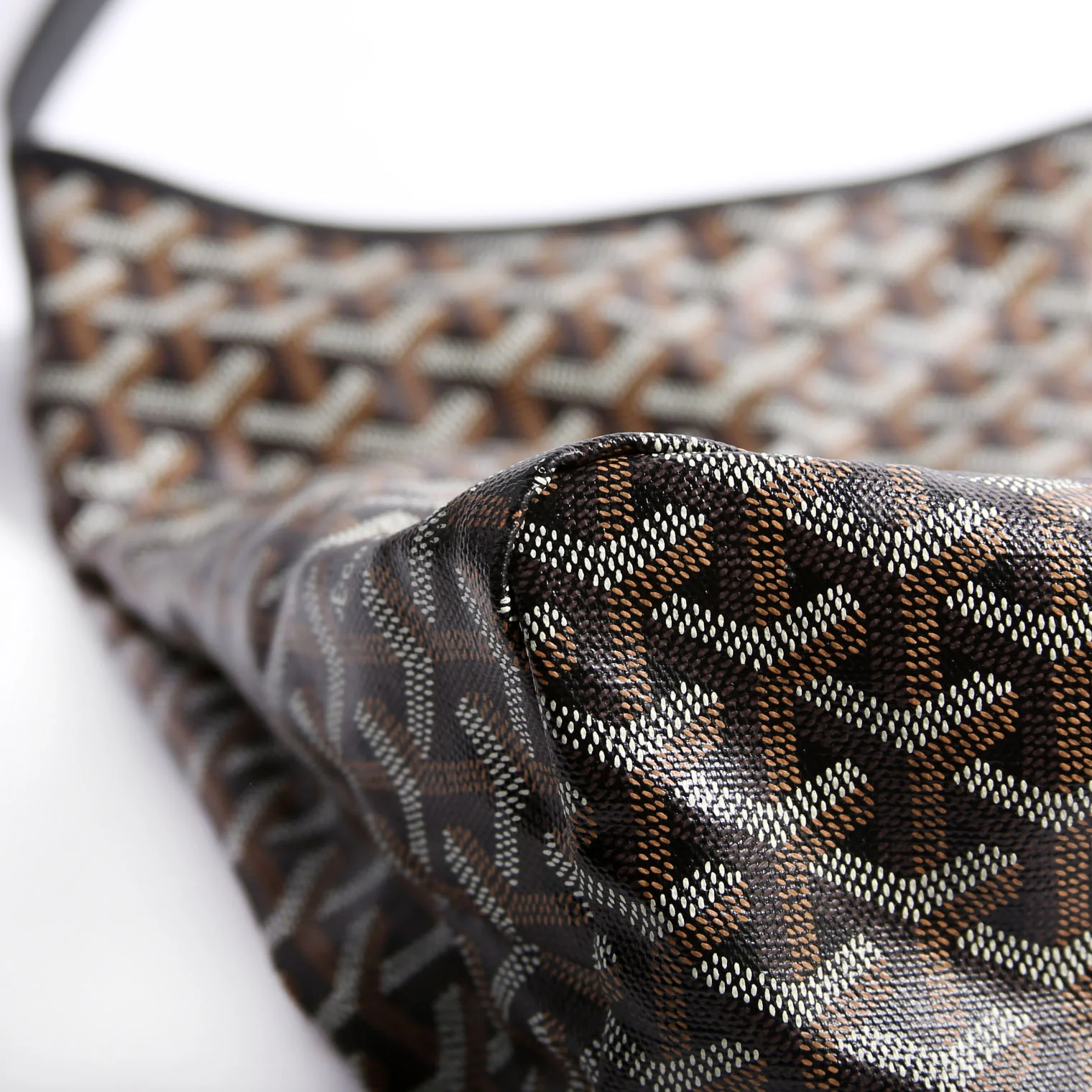 Boheme Hobo Goyardine Black/Brown - Image 6