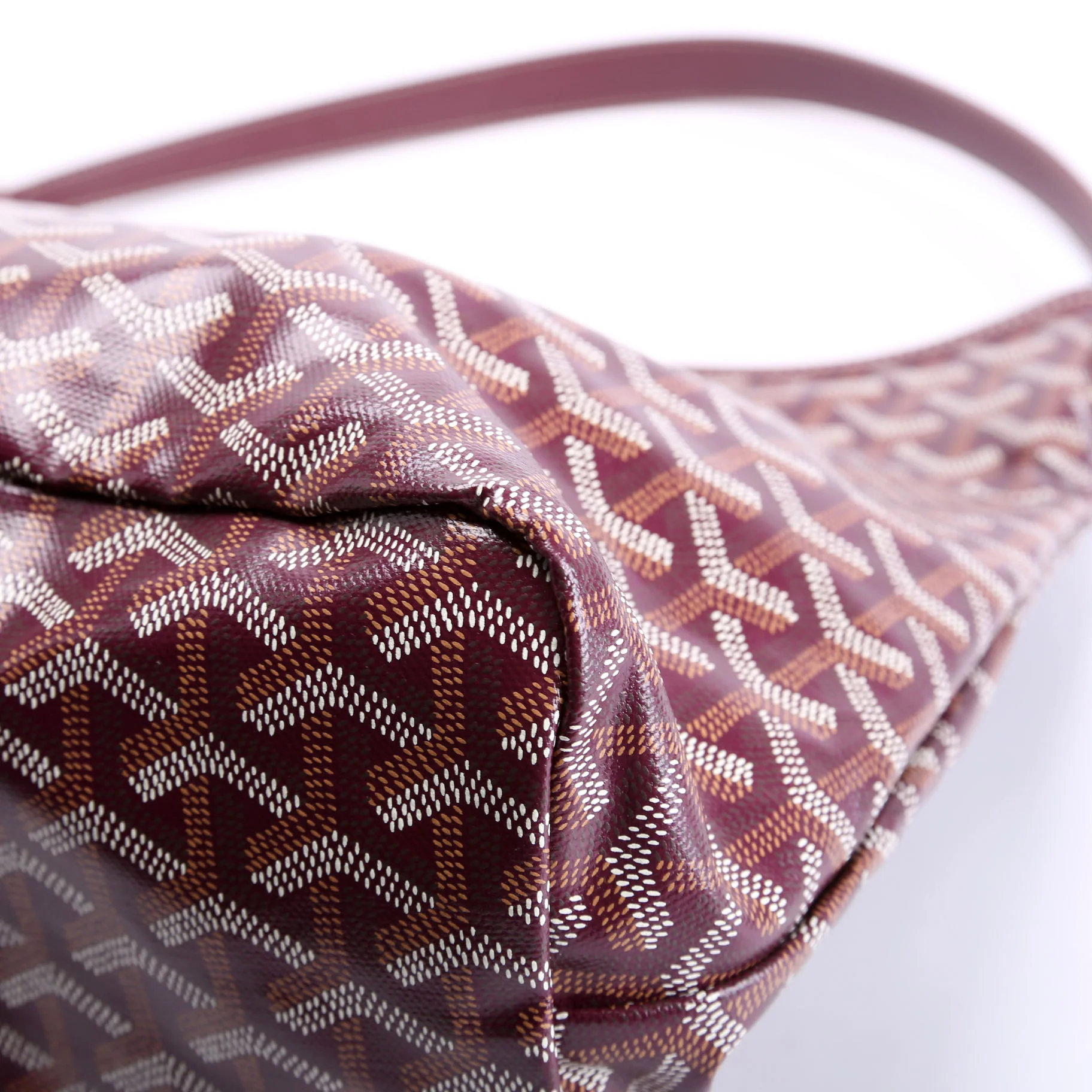 Boheme Hobo Goyardine Burgundy - Image 6