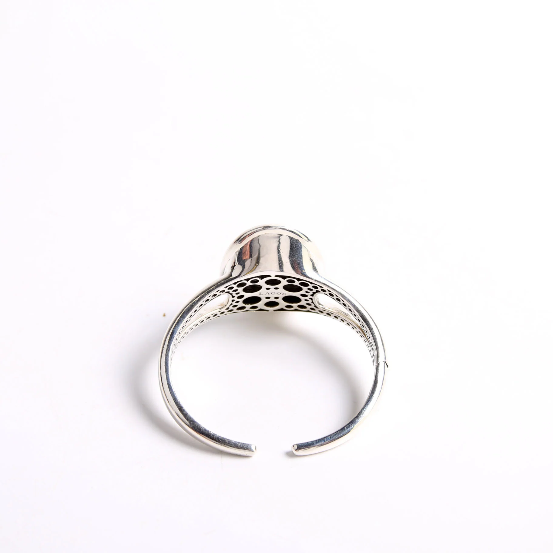 Bold Caviar Vertical Ellipse Cuff 925 - Image 4