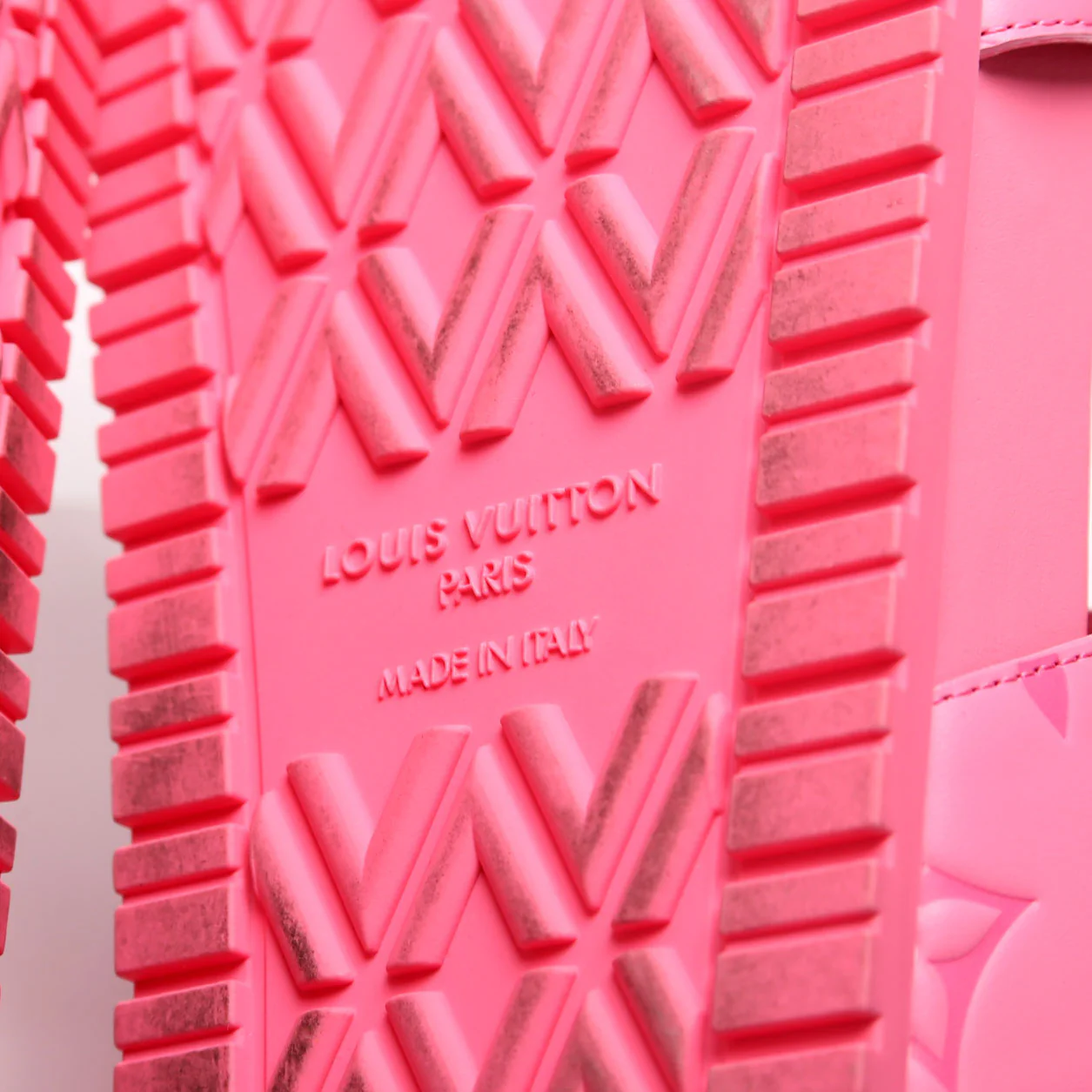 Bom Dia Flat Mules Monogram Calfskin Size 37 Pink - Image 7