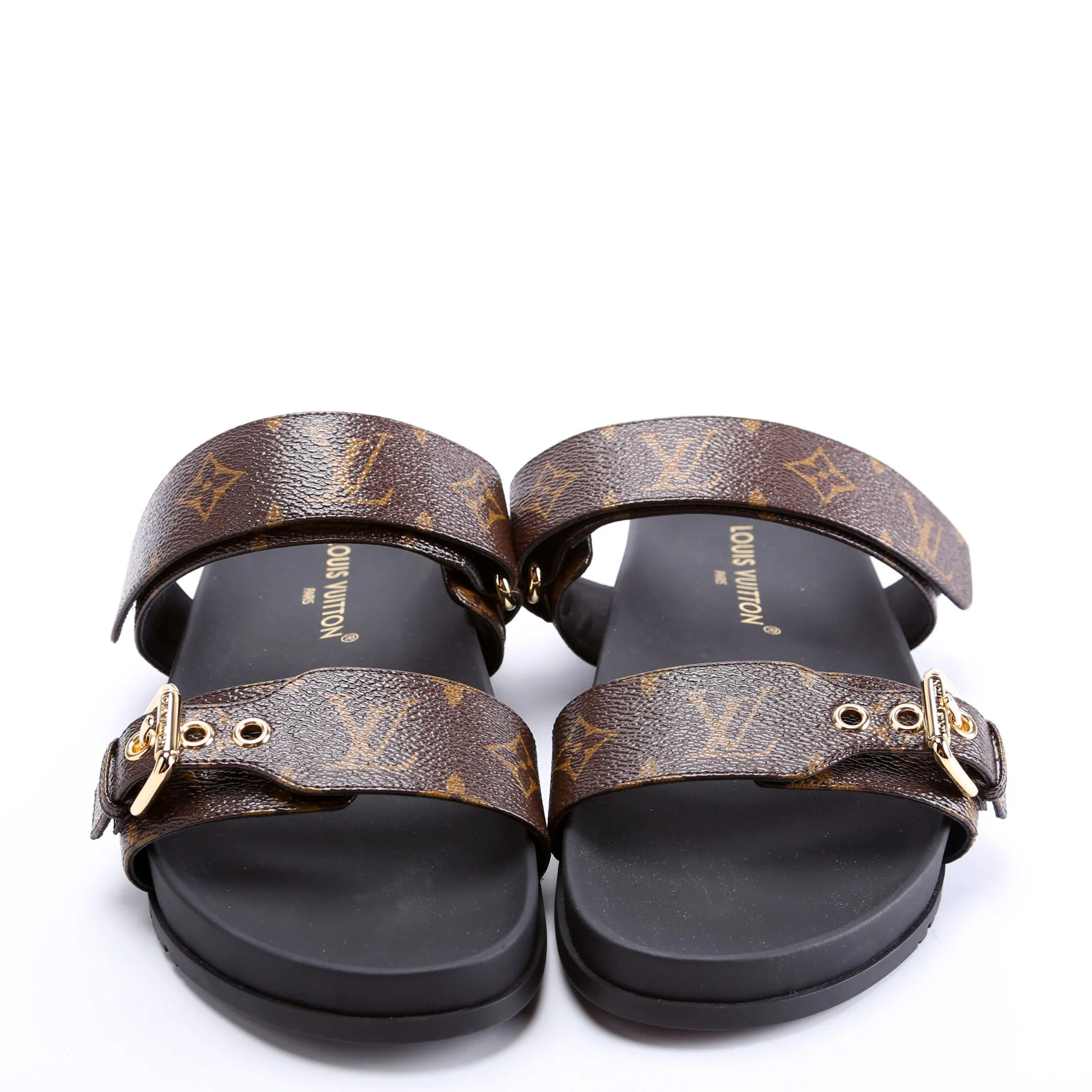 Bom Dia Flat Mules Monogram Size 41 - Image 2