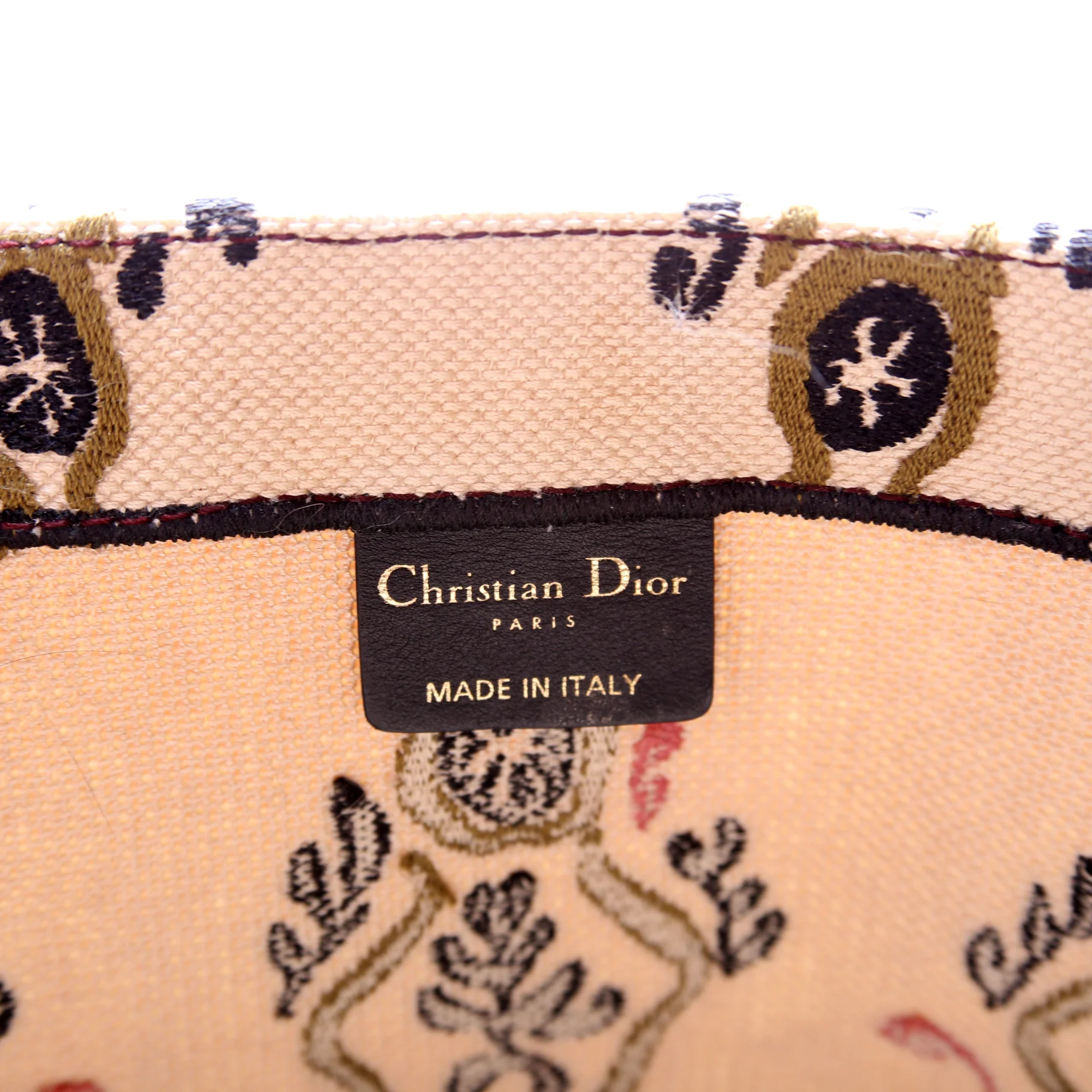 Book Tote Large Embroidered Pink - Image 8