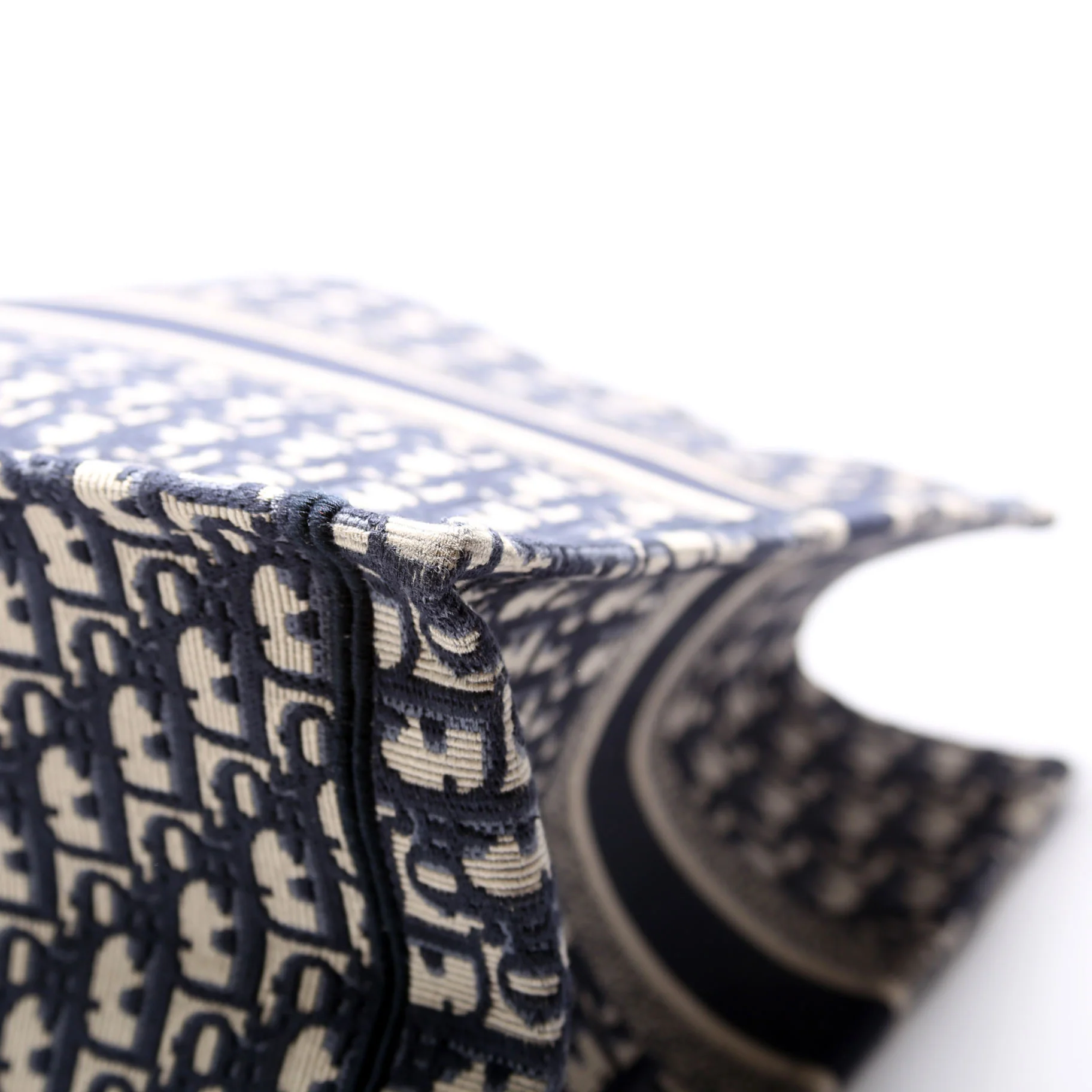 Book Tote Large Navy/Beige - Image 8