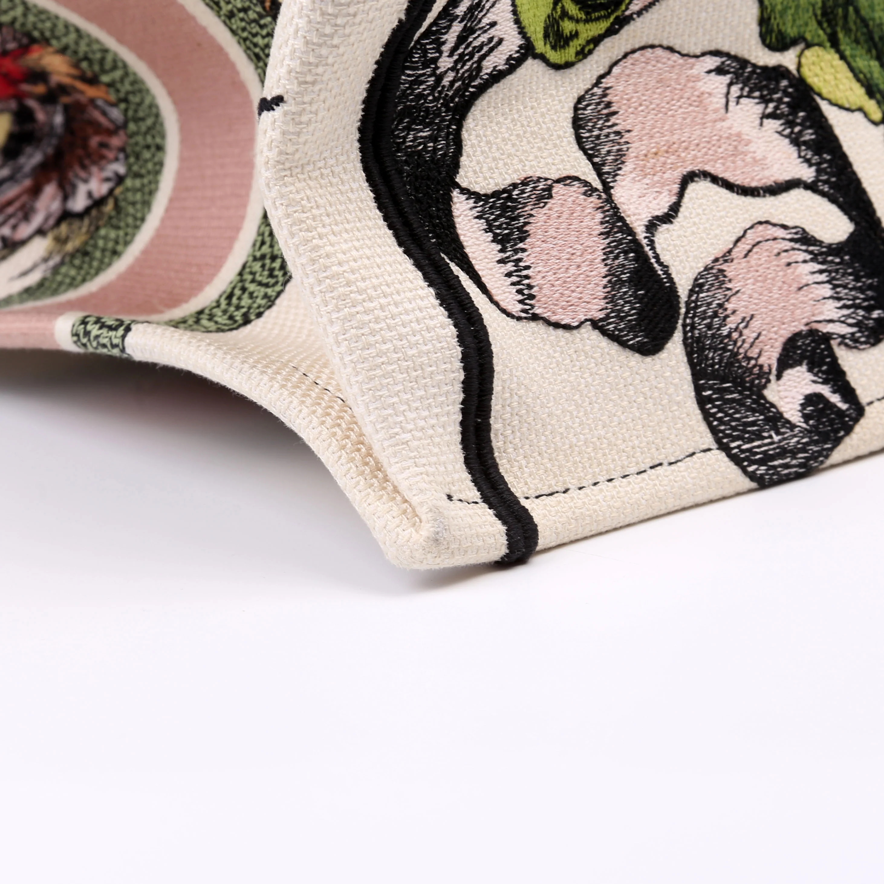 Book Tote Medium Ebroidered Coeur En Fleurs Medium - Image 7