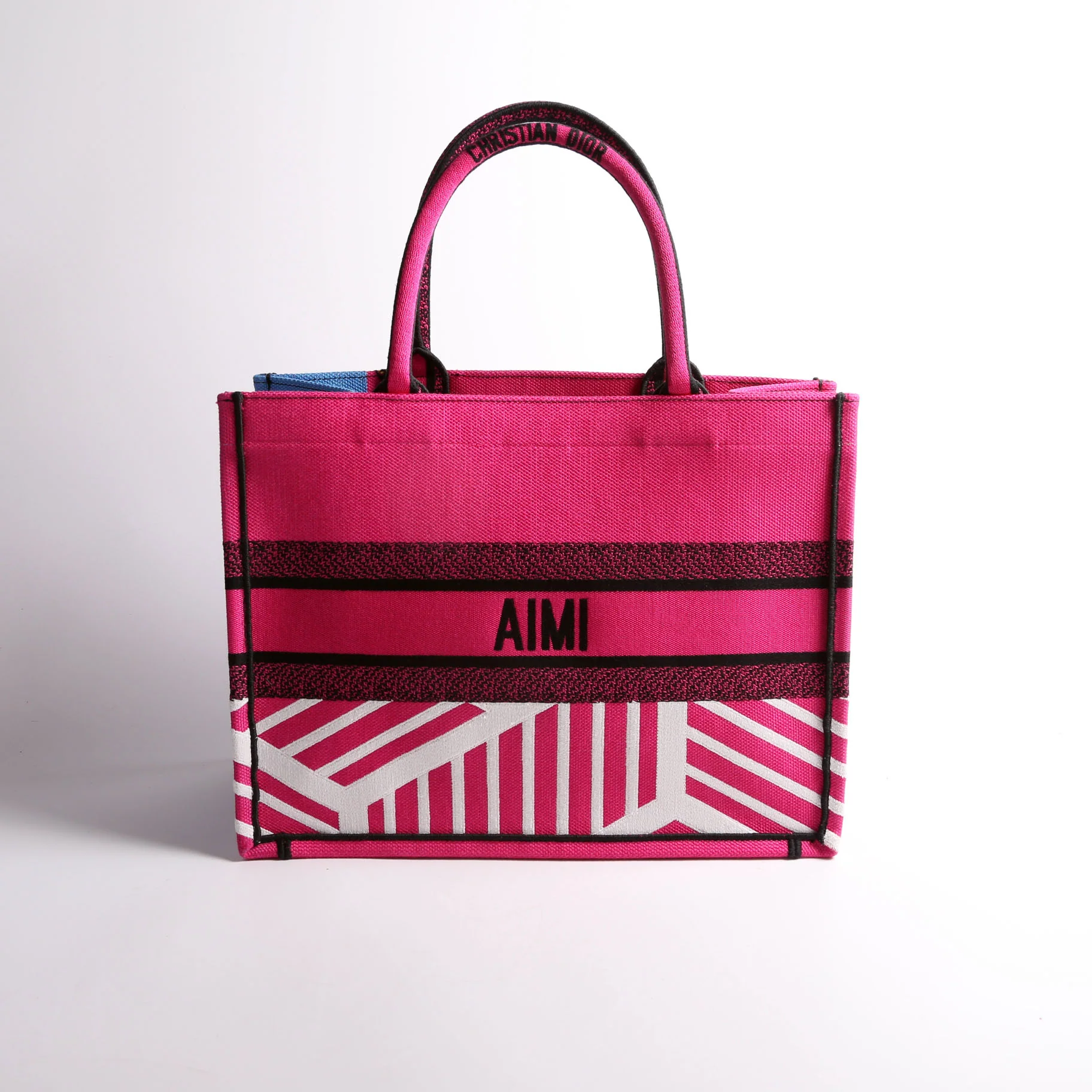 Book Tote Medium Embroidered Jungle Pop - Image 2