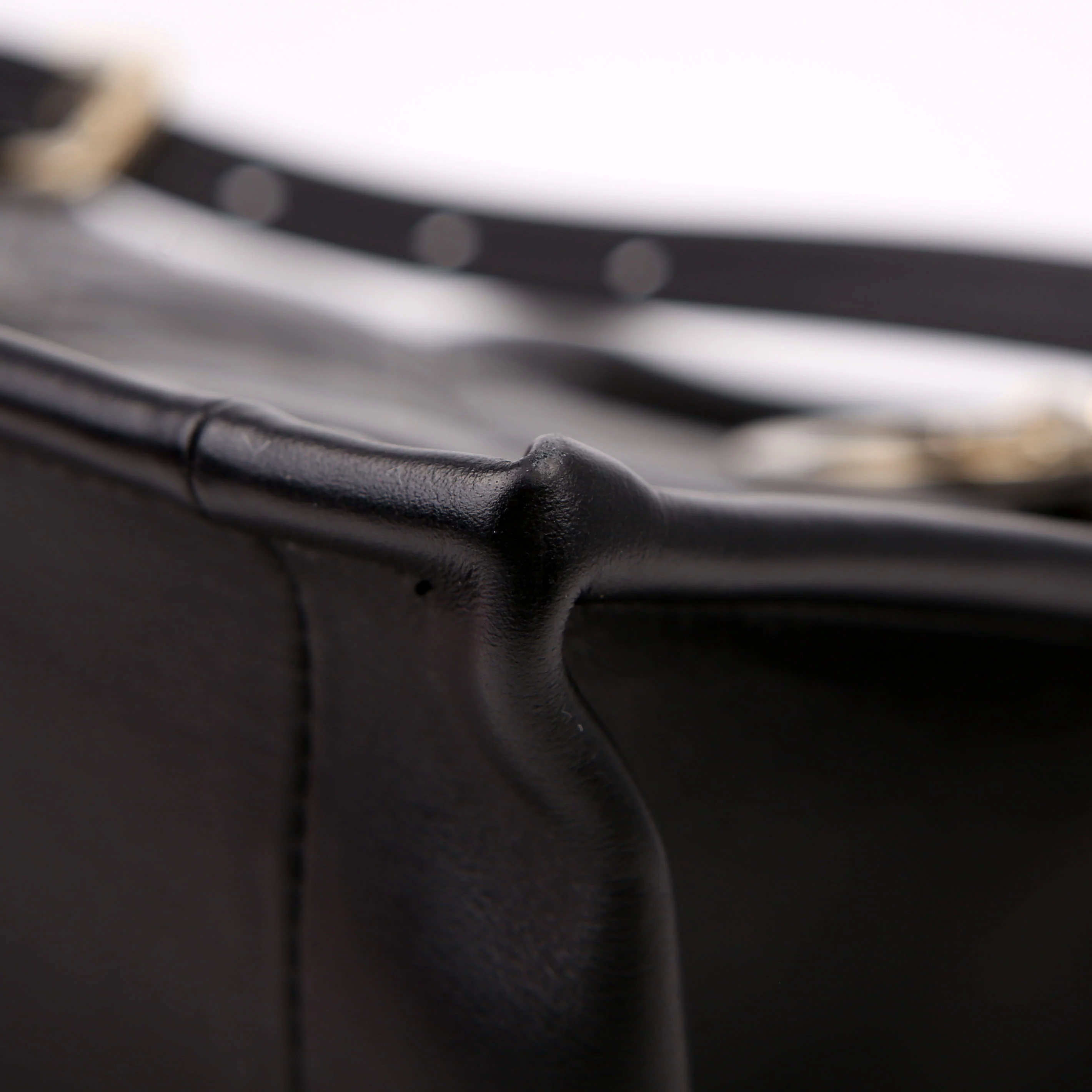Book Tote Small Lambskin Cannage Black - Image 6