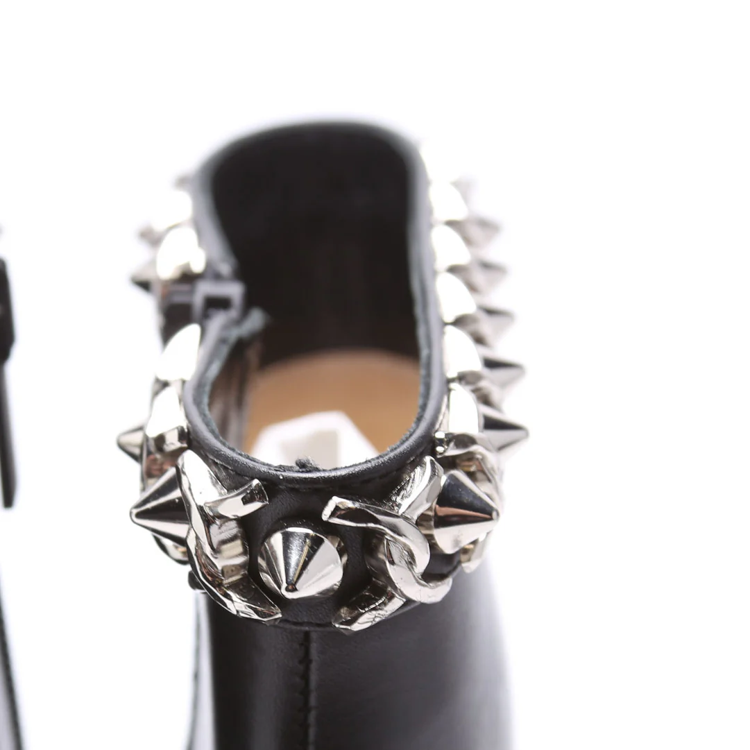 Booty Chain 100MM Ankle Boots Size 36.5 Black - Image 5