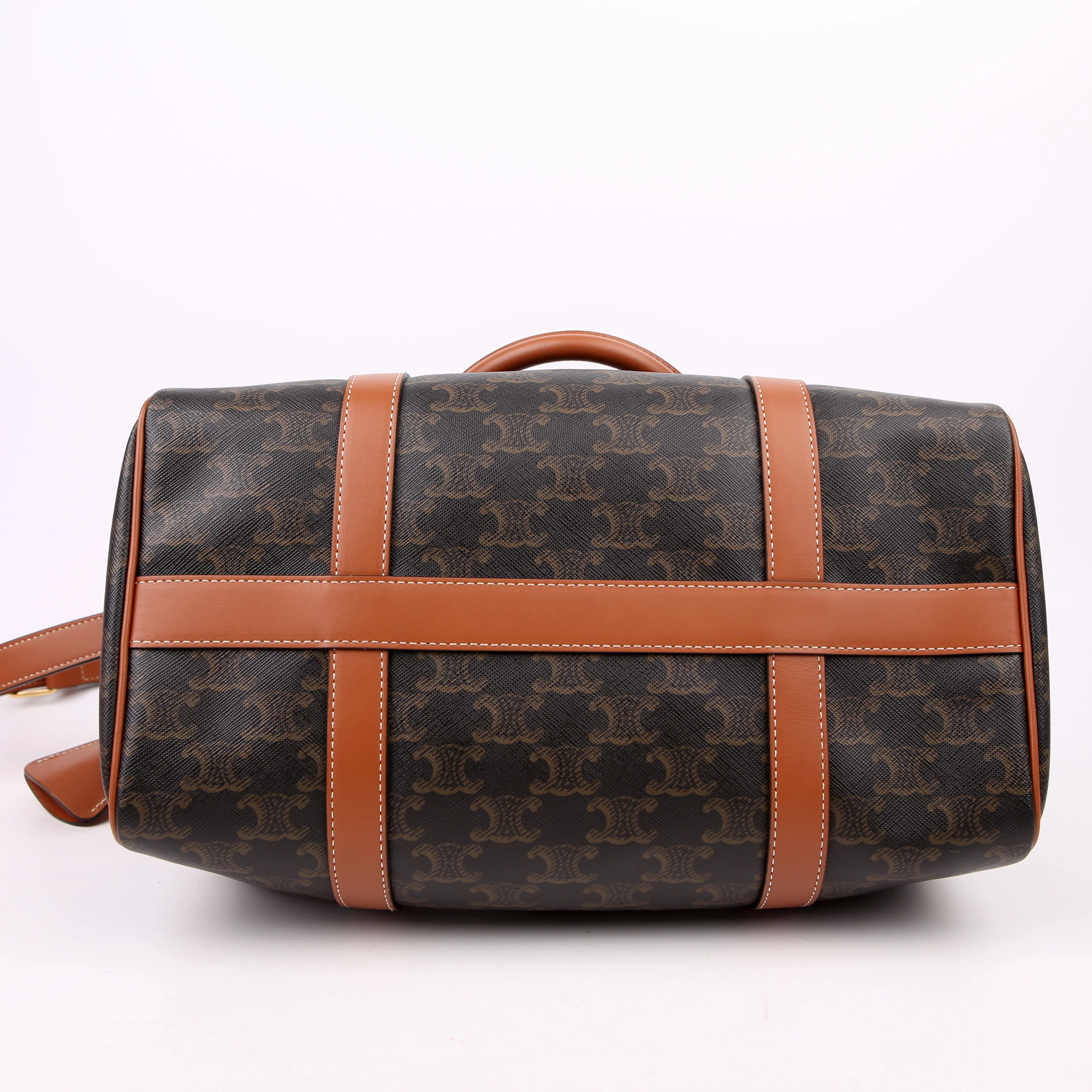 Boston Bag Triomphe Canvas Large Brown - Image 4