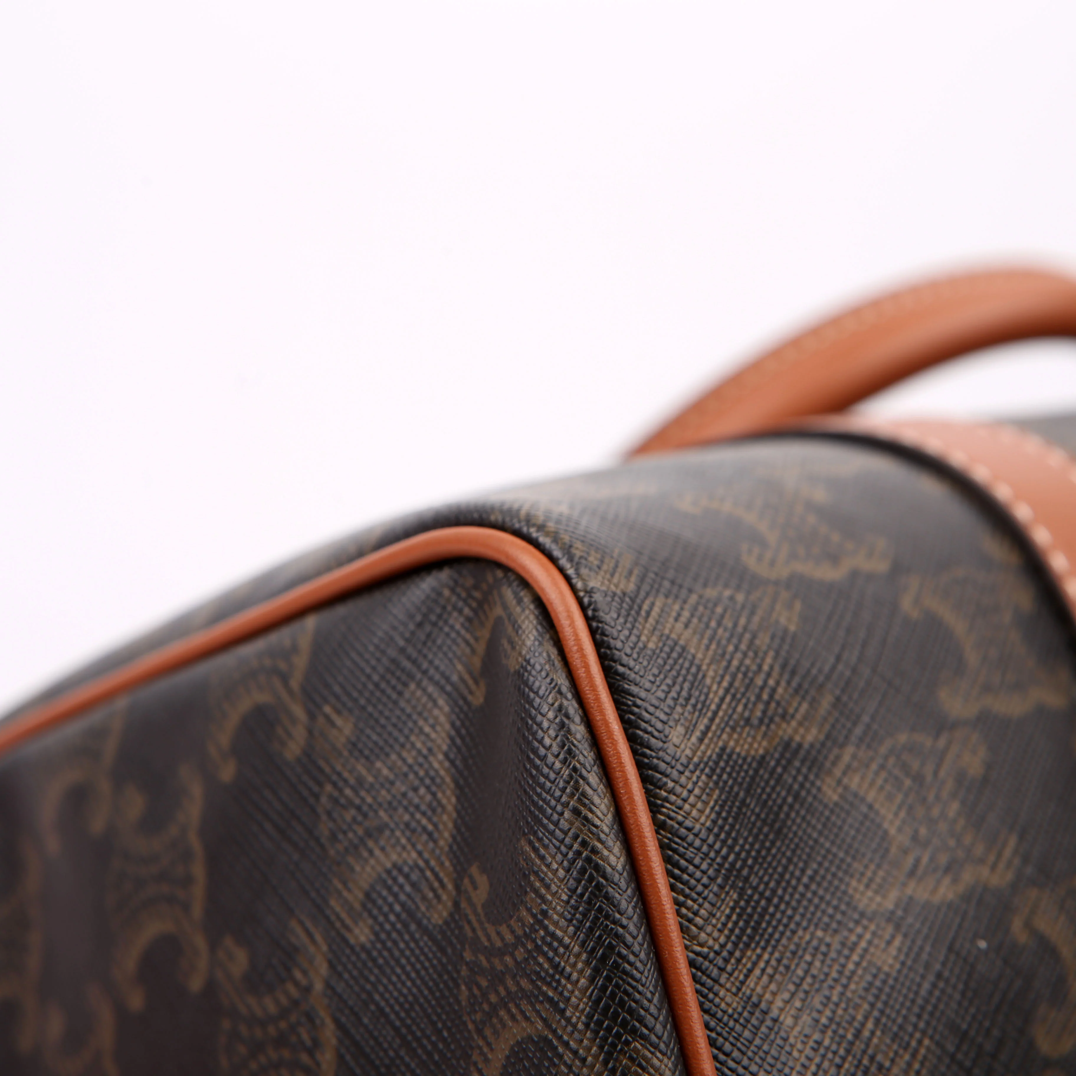 Boston Bag Triomphe Canvas Large Brown - Image 5