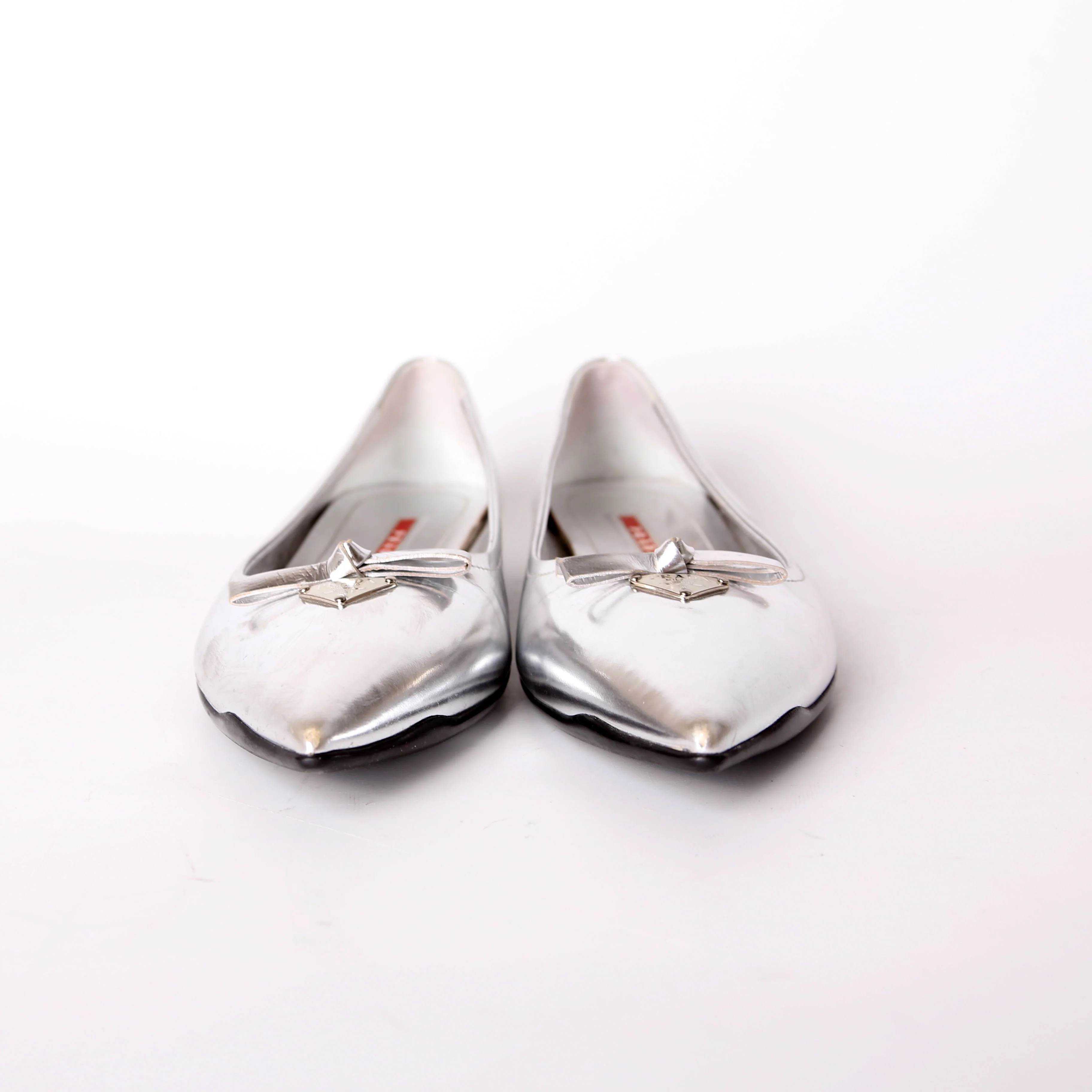 Bow Accent Ballet Flats Size 38 - Image 2