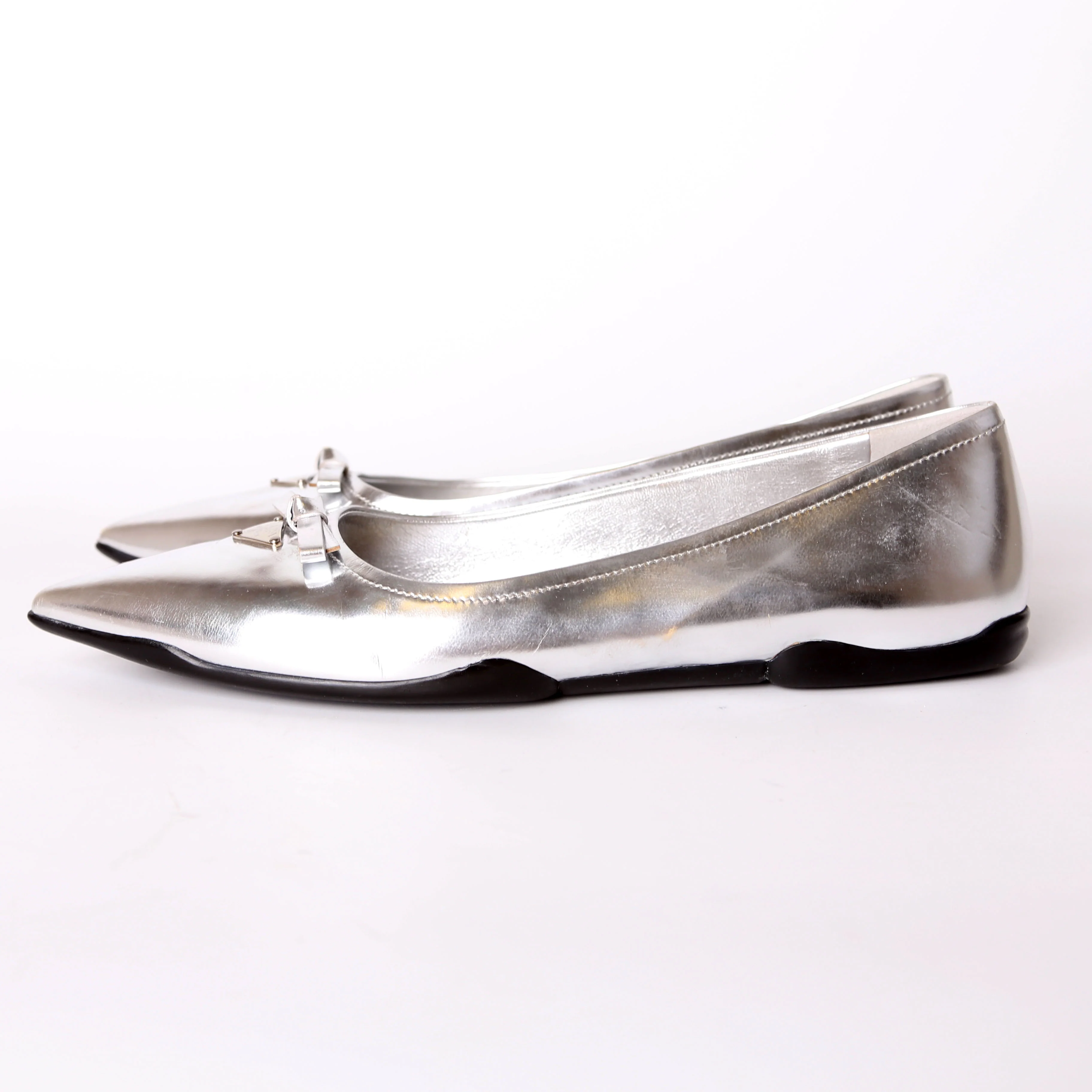 Bow Accent Ballet Flats Size 38 - Image 5