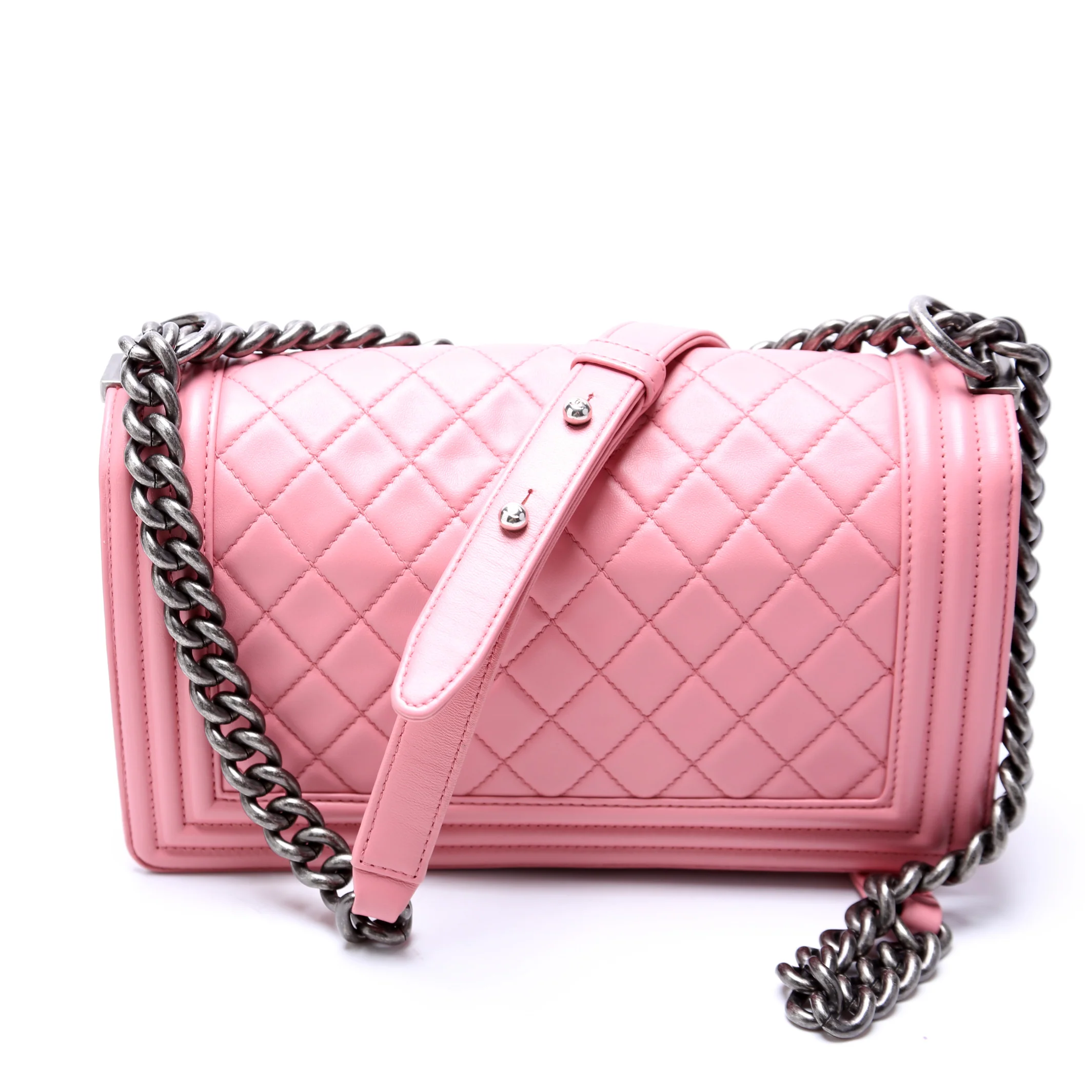 Boy Flap Medium Old Lambskin 15-20M Pink - Image 3