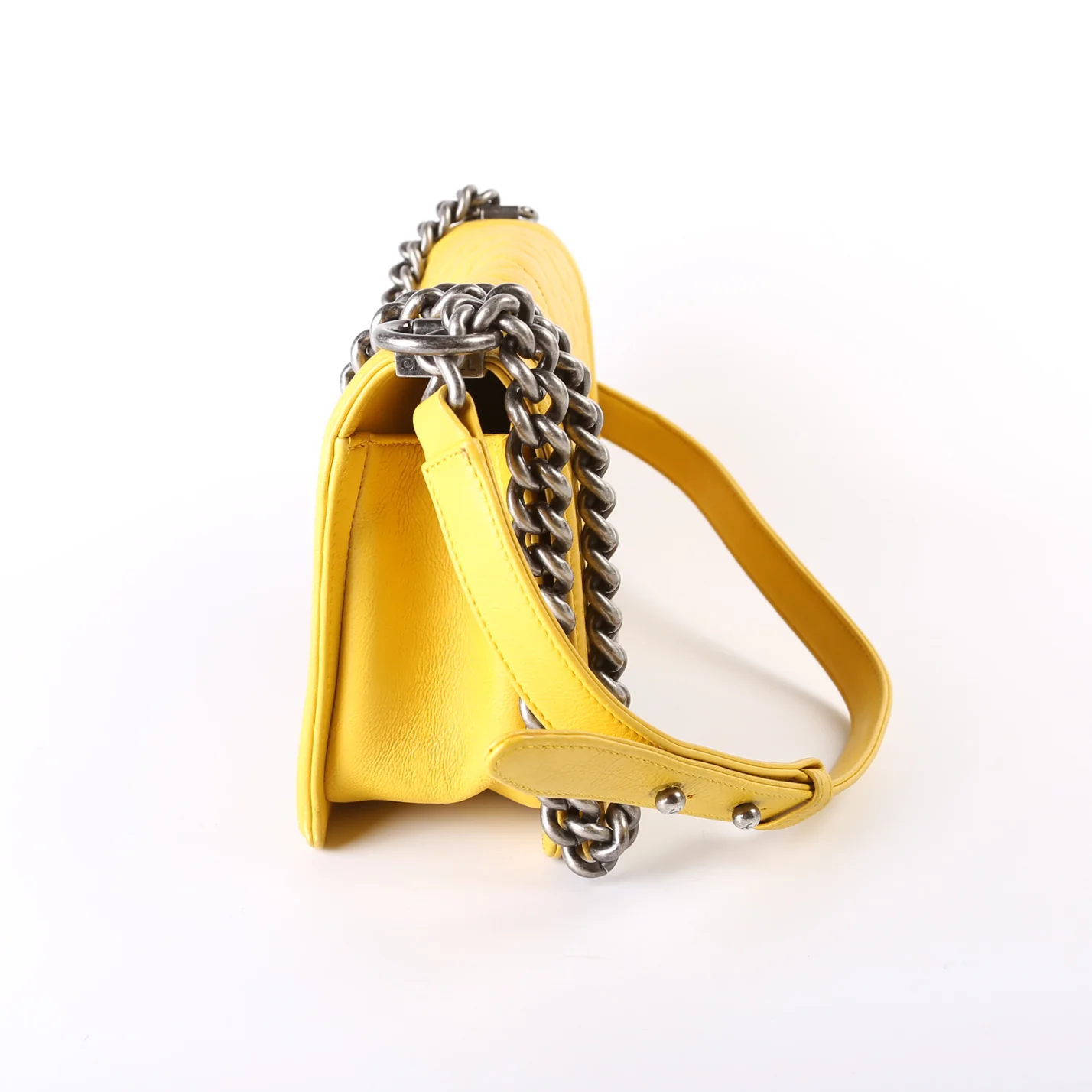 Boy Flap Medium Old Lambskin 15-20M Yellow - Image 3
