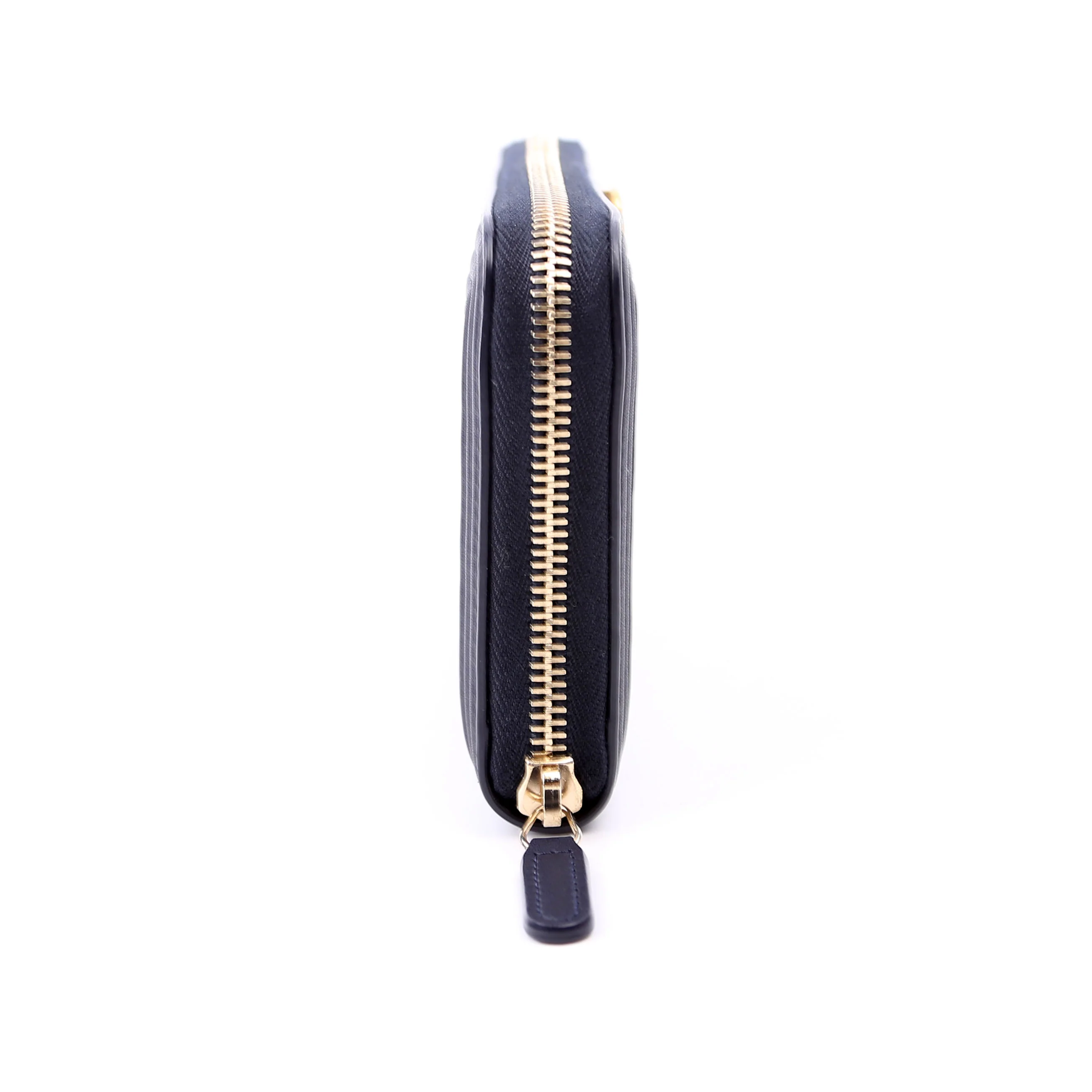 Boy Wallet Zip Around V-Stitch Long Navy - Image 3