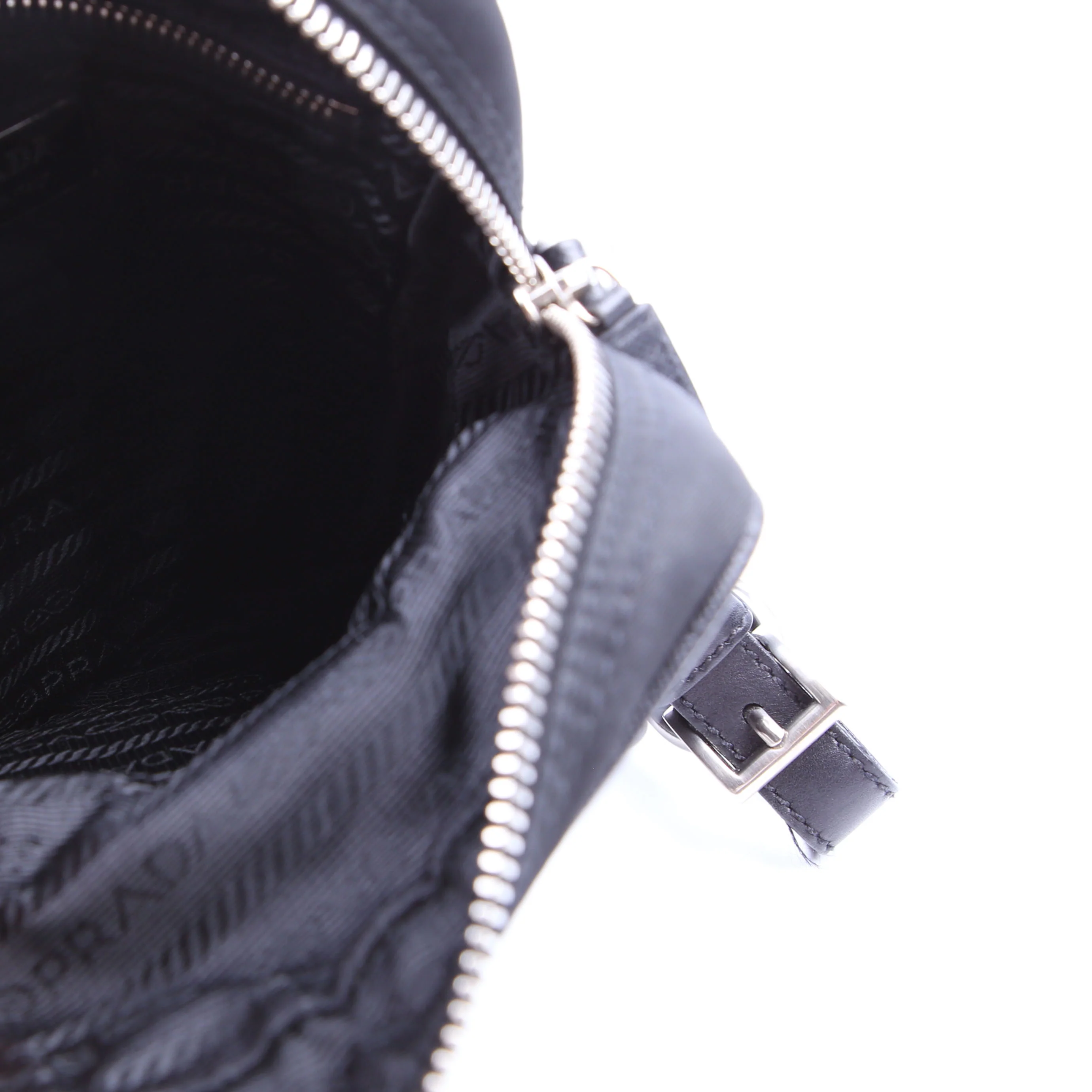 BR2159 Nylon Semitracolla Shoulder Bag Black - Image 10