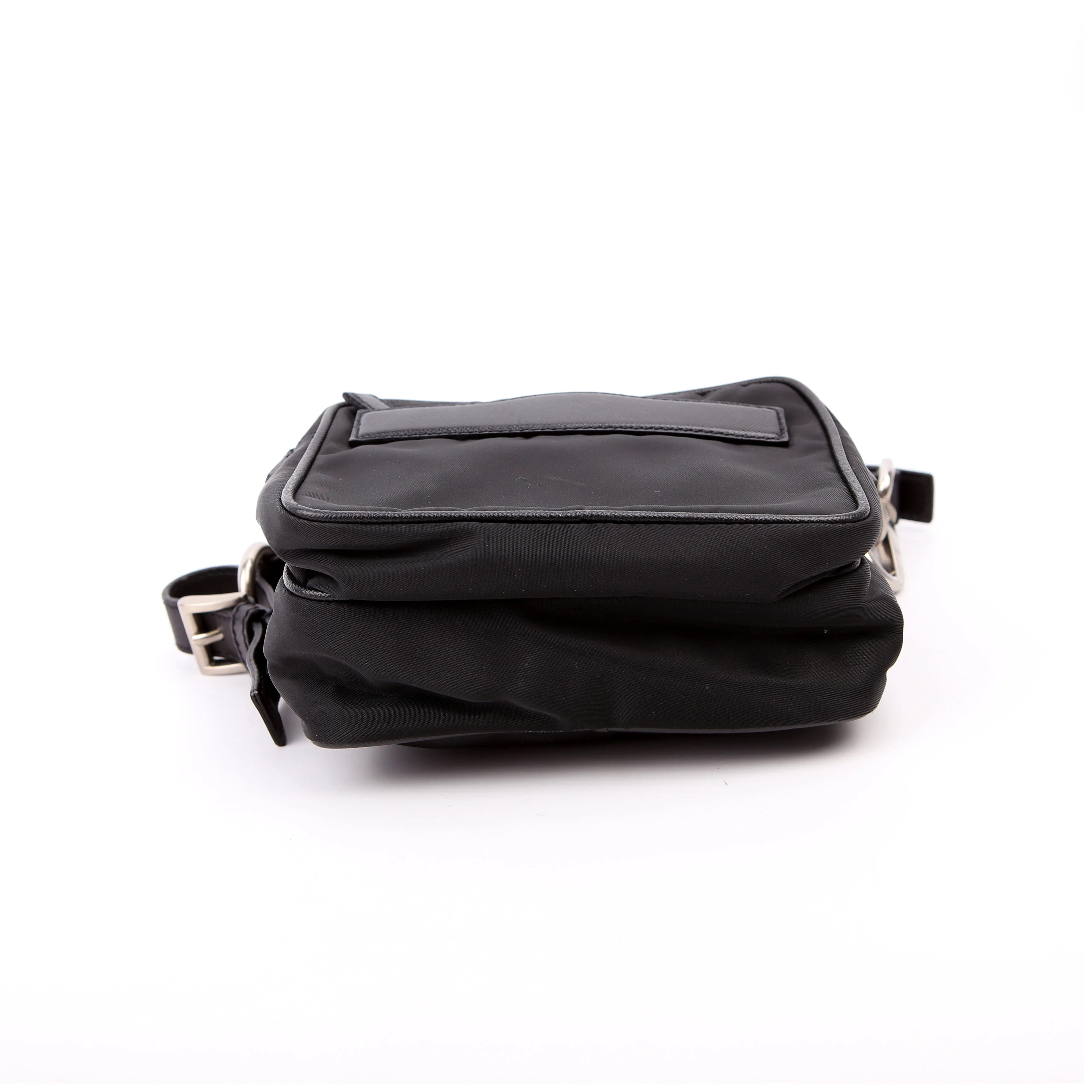 BR2159 Nylon Semitracolla Shoulder Bag Black - Image 4