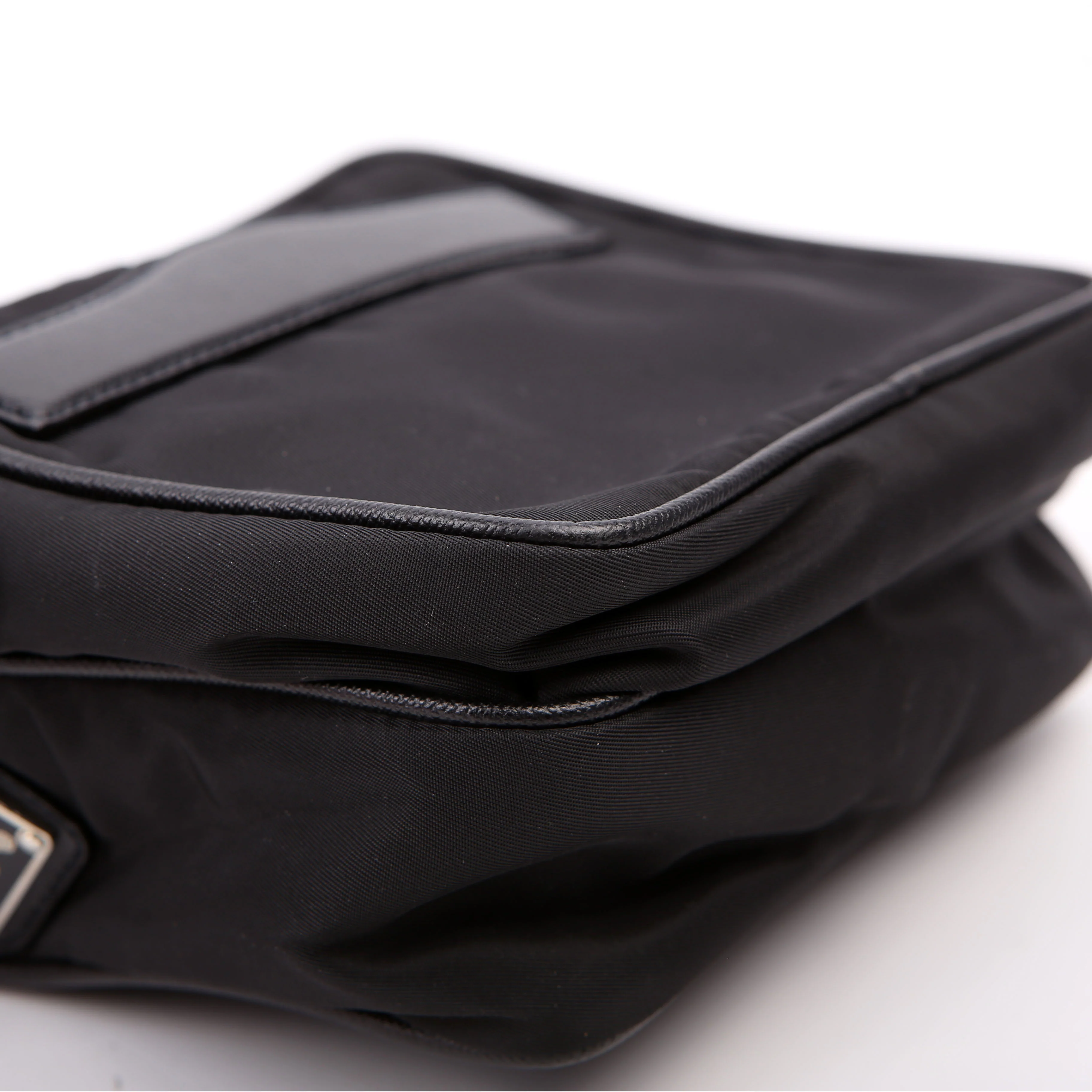 BR2159 Nylon Semitracolla Shoulder Bag Black - Image 5