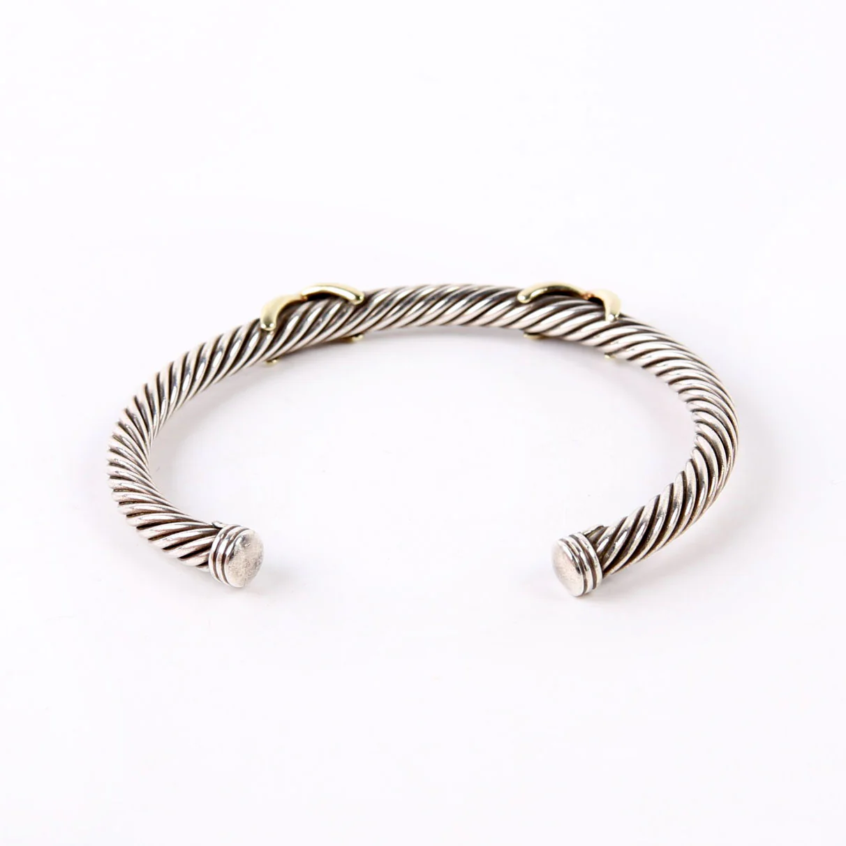 Bracelet: Double X 5MM Cable 925/585 - Image 3