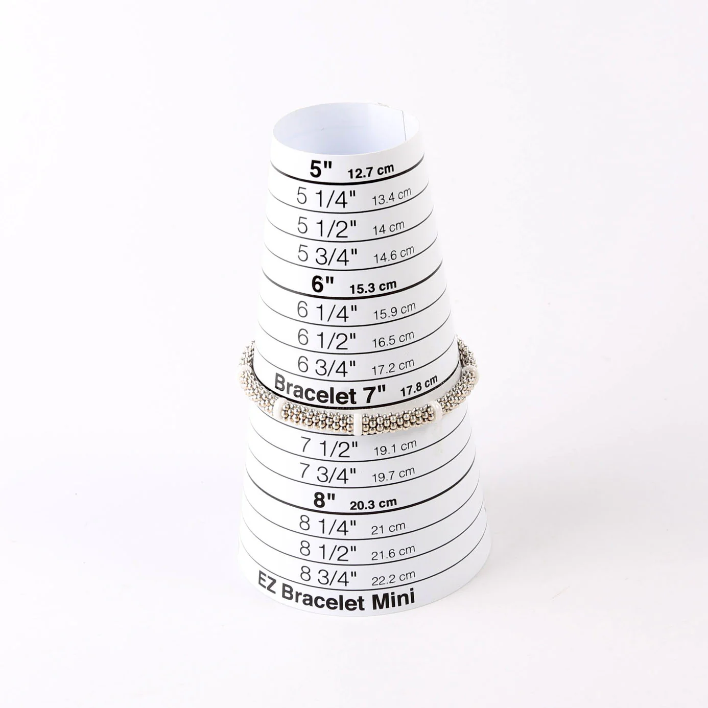 Bracelet: White Caviar Ceramic Beaded 6MM 925 - Image 7