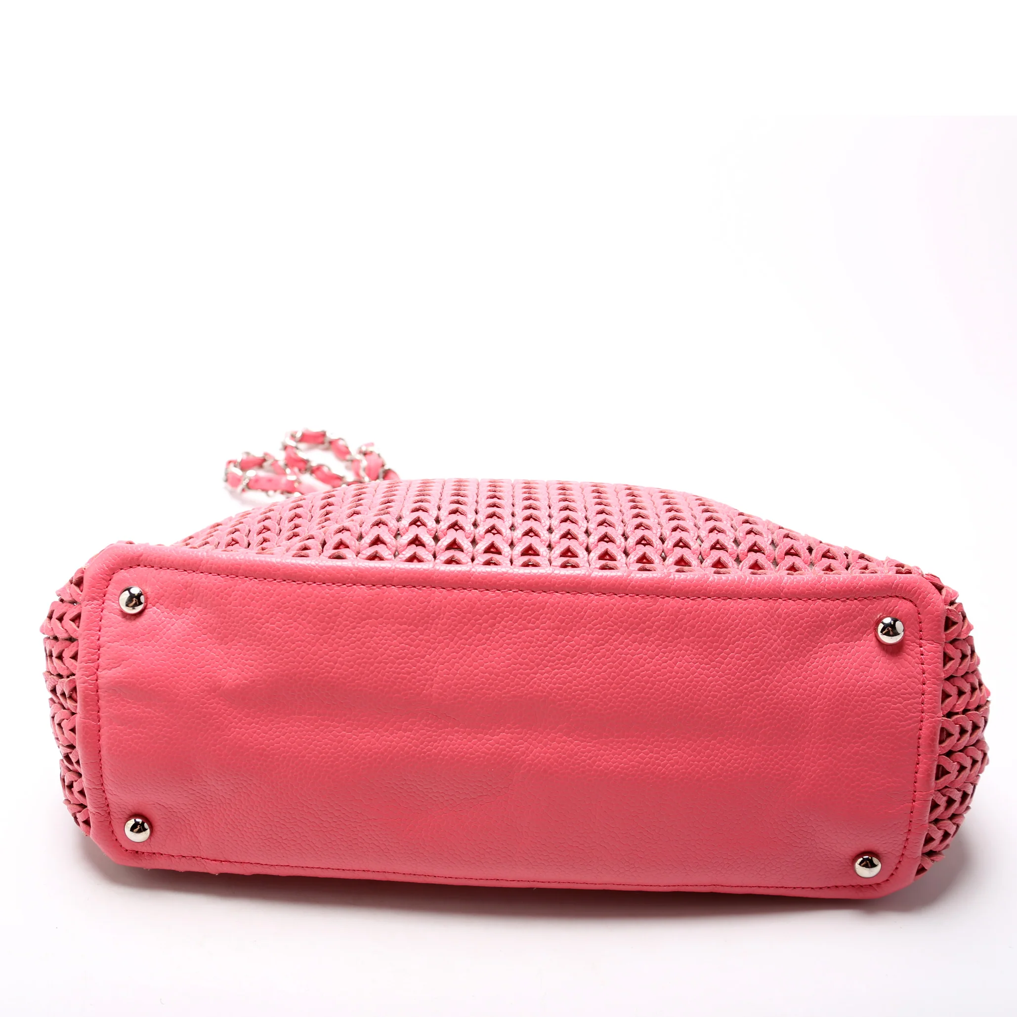 Braided Caviar Chain Tote 9M - Image 4