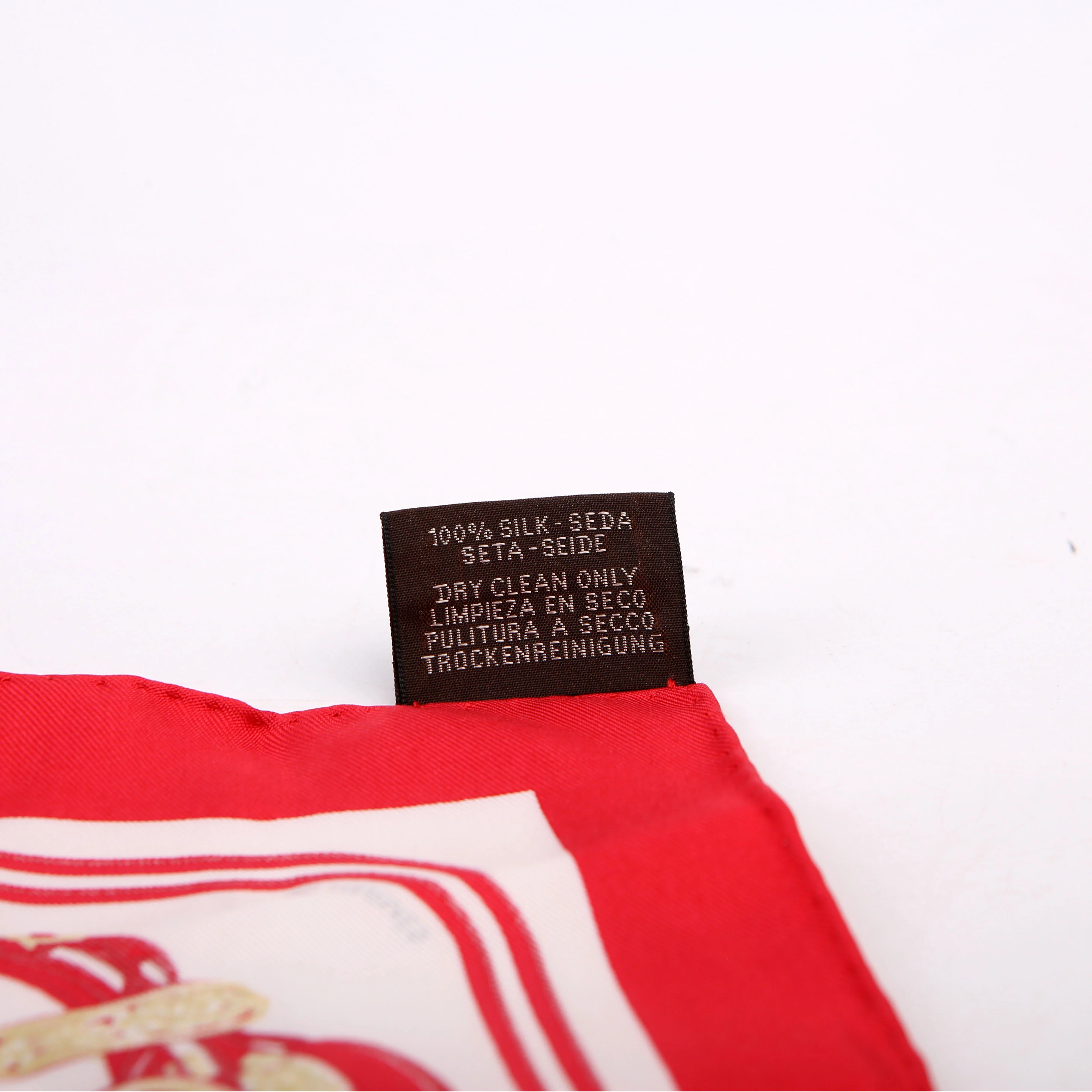Brides De Gala Wash Nano Silk Scarf Red - Image 3