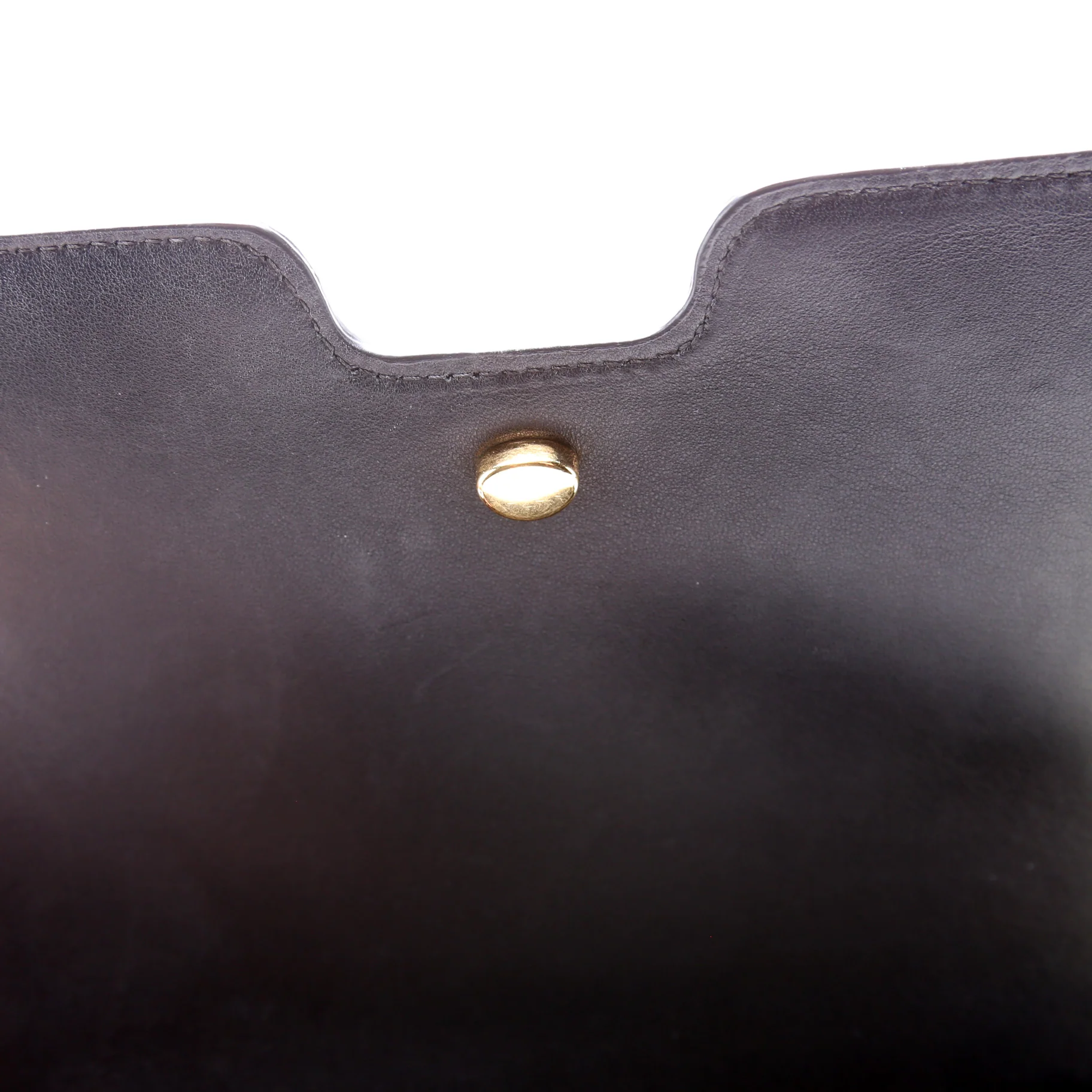 Brit Embossed Leather Crossbody Black - Image 10