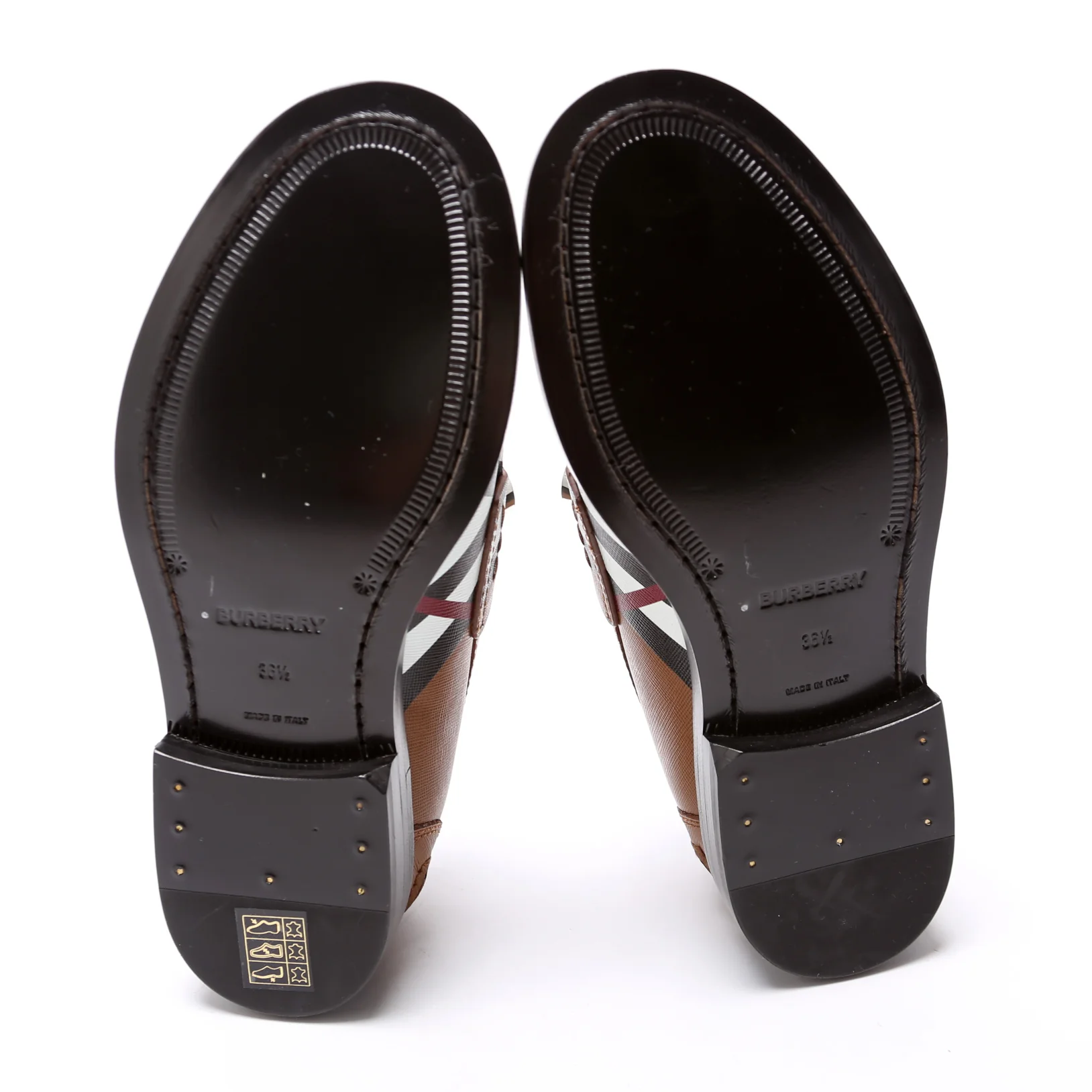 Broadbrook Archive Check Loafers Size 36.5 - Image 6