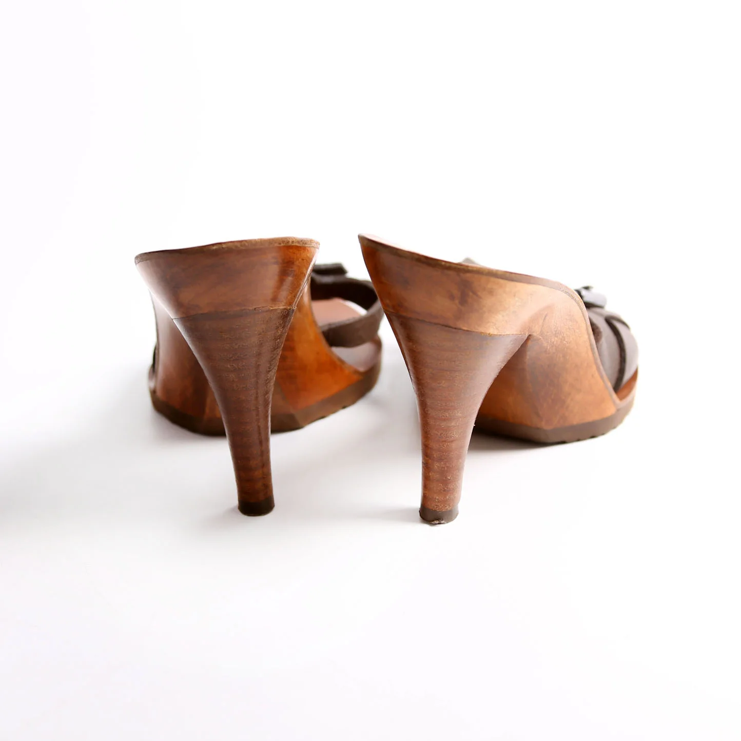 Buckle Leather Mules Size 37 - Image 5