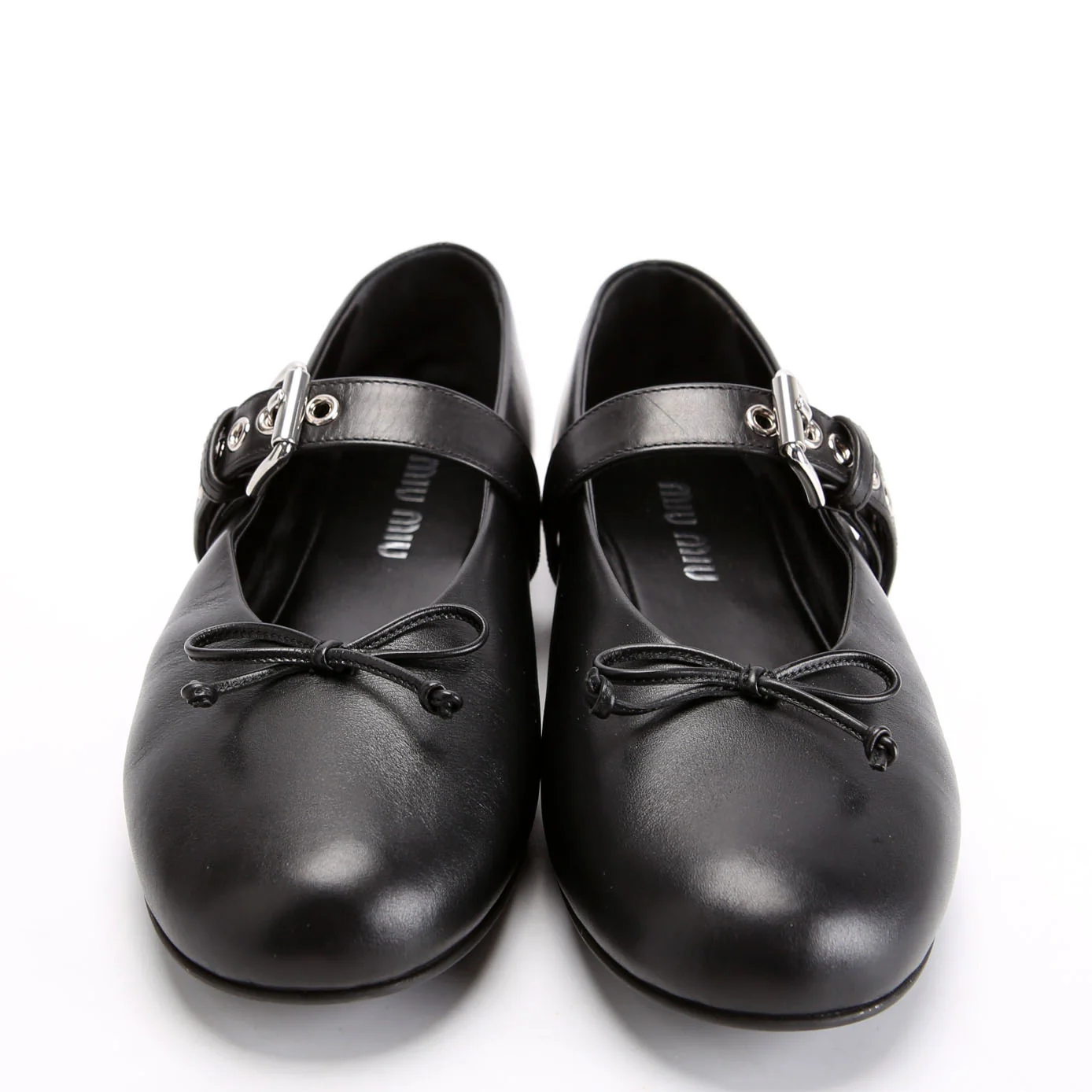 Buckle Mary Jane Ballet Flats Size 39 Black - Image 2