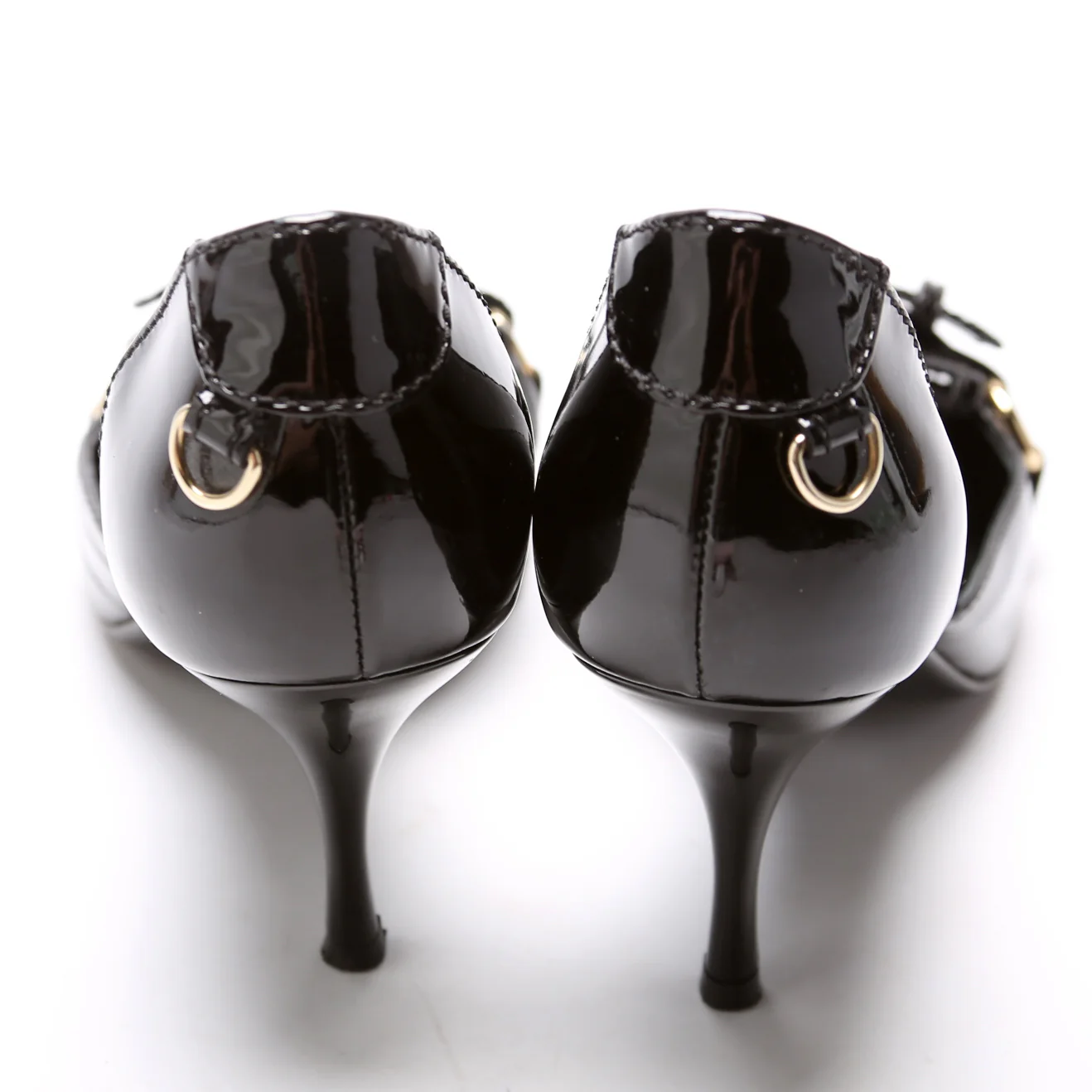 Buckle Pointed Toe Patent Pumps Size 39 - Image 4