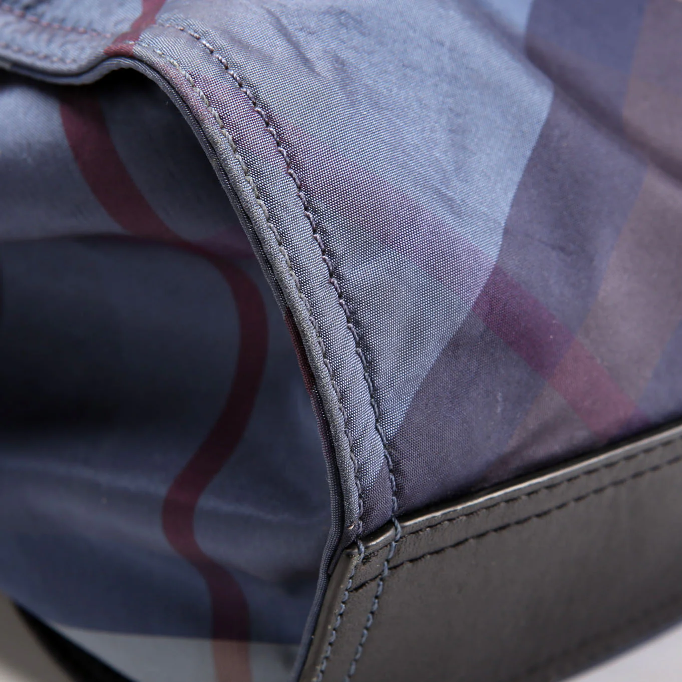 Buckleigh Nova Check Nylon Tote - Image 5
